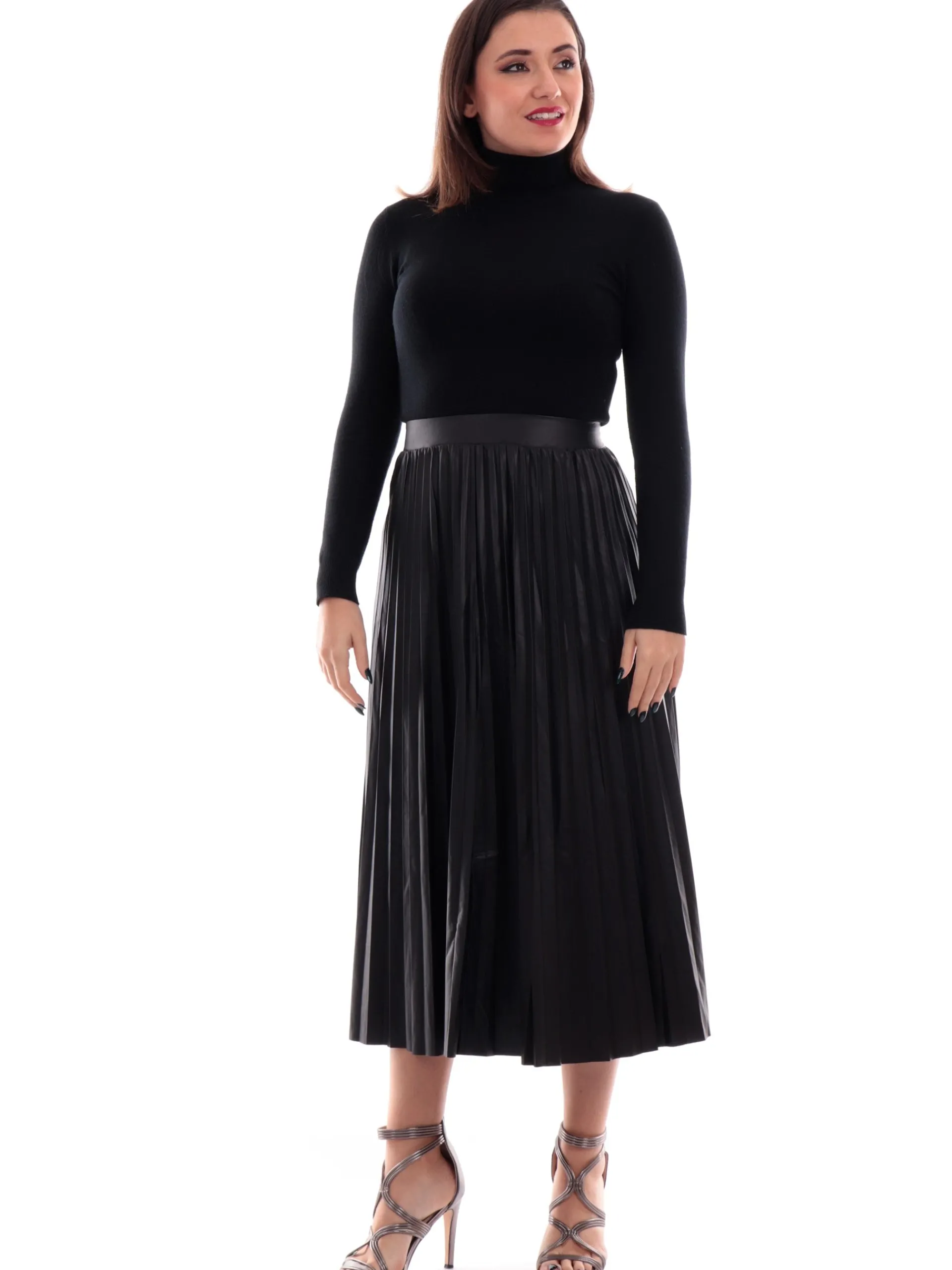 ONLY Gonne*Gonna nera da donna pelle eco 15186268