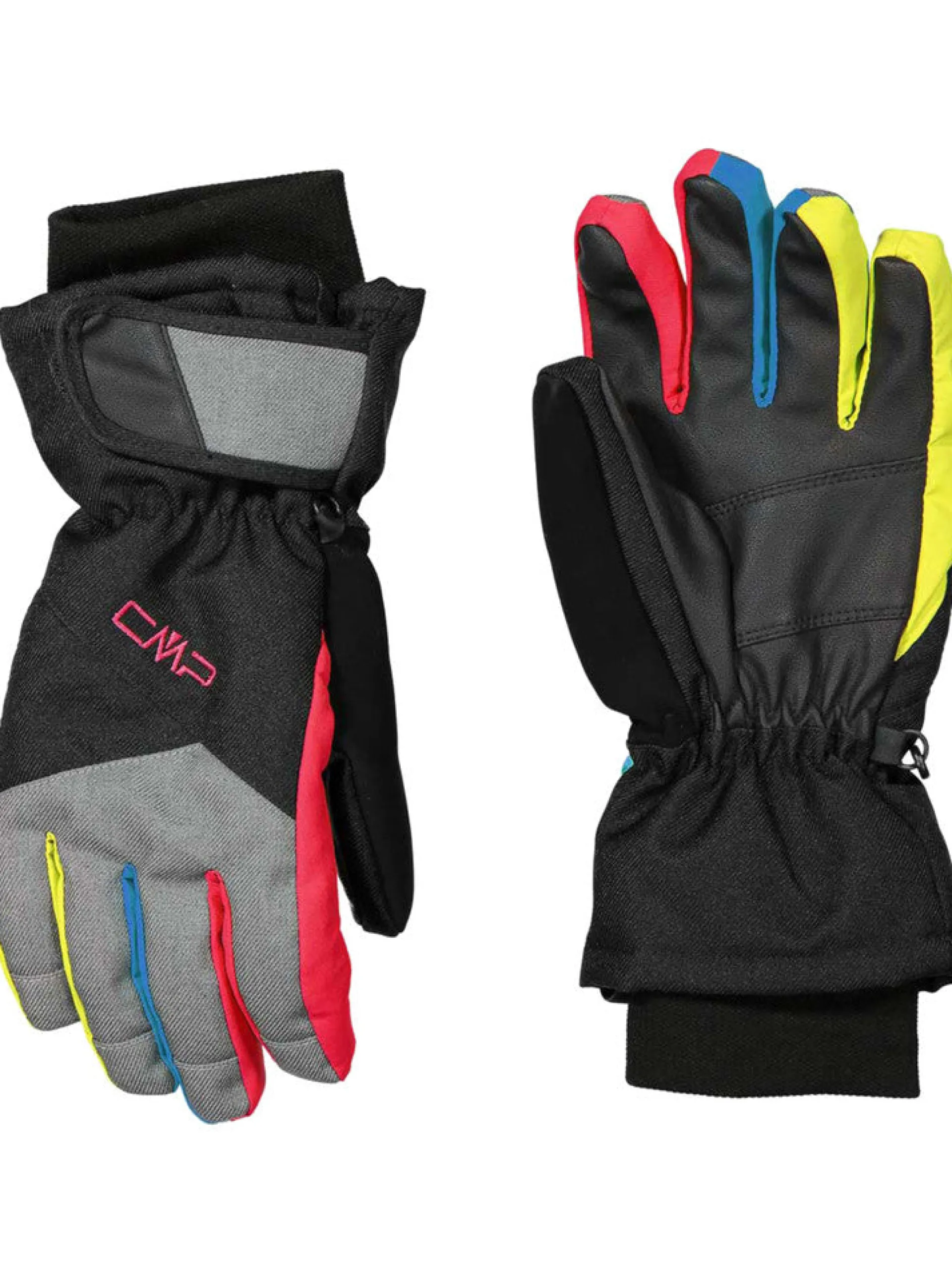 CMP Accessori*Guanti sci neri e rosa da bambina 6524827J