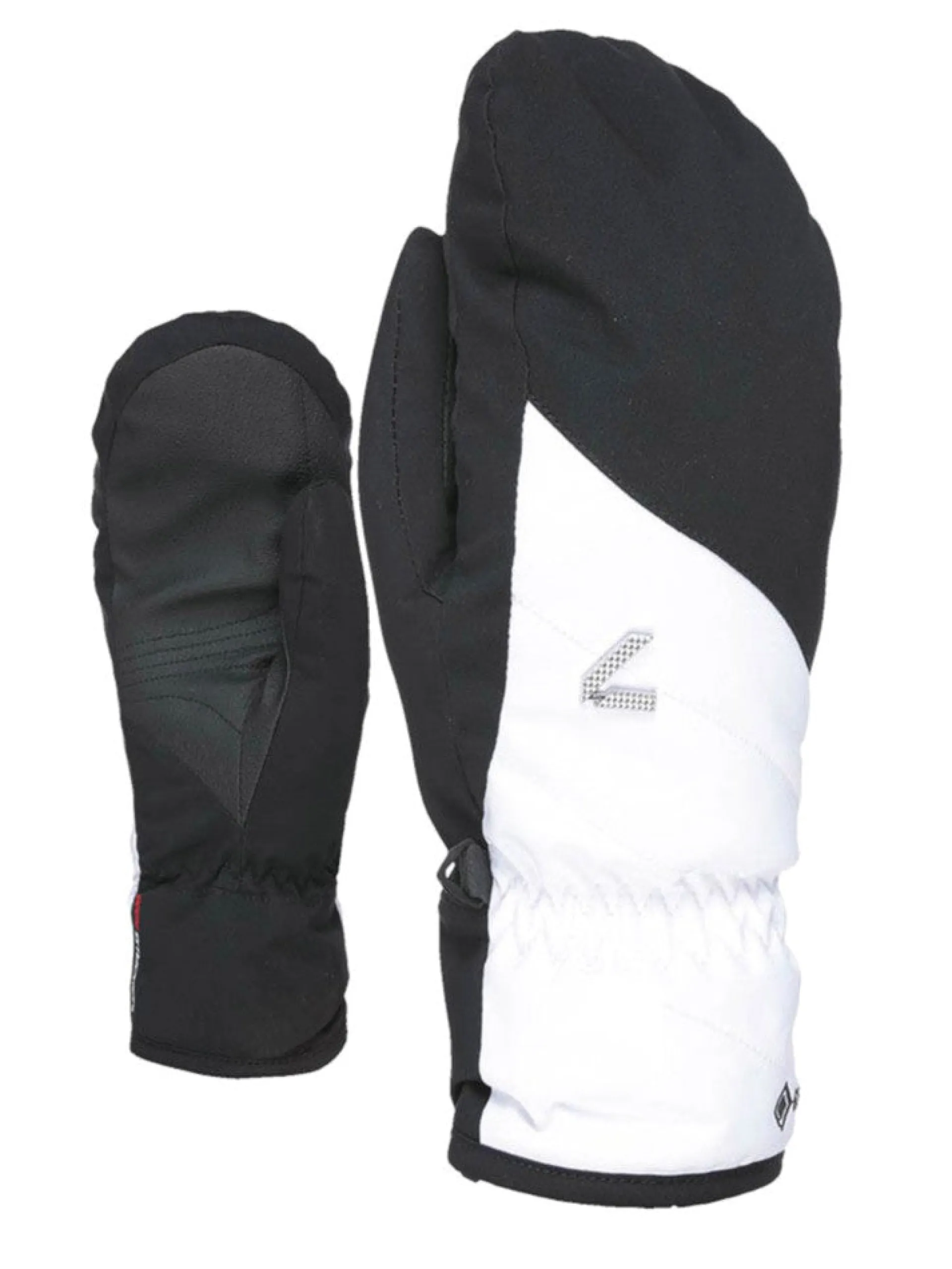 LEVEL Accessori*Guanti sci bianchi e neri da donna, modello Astra Gore-Tex 3339WM