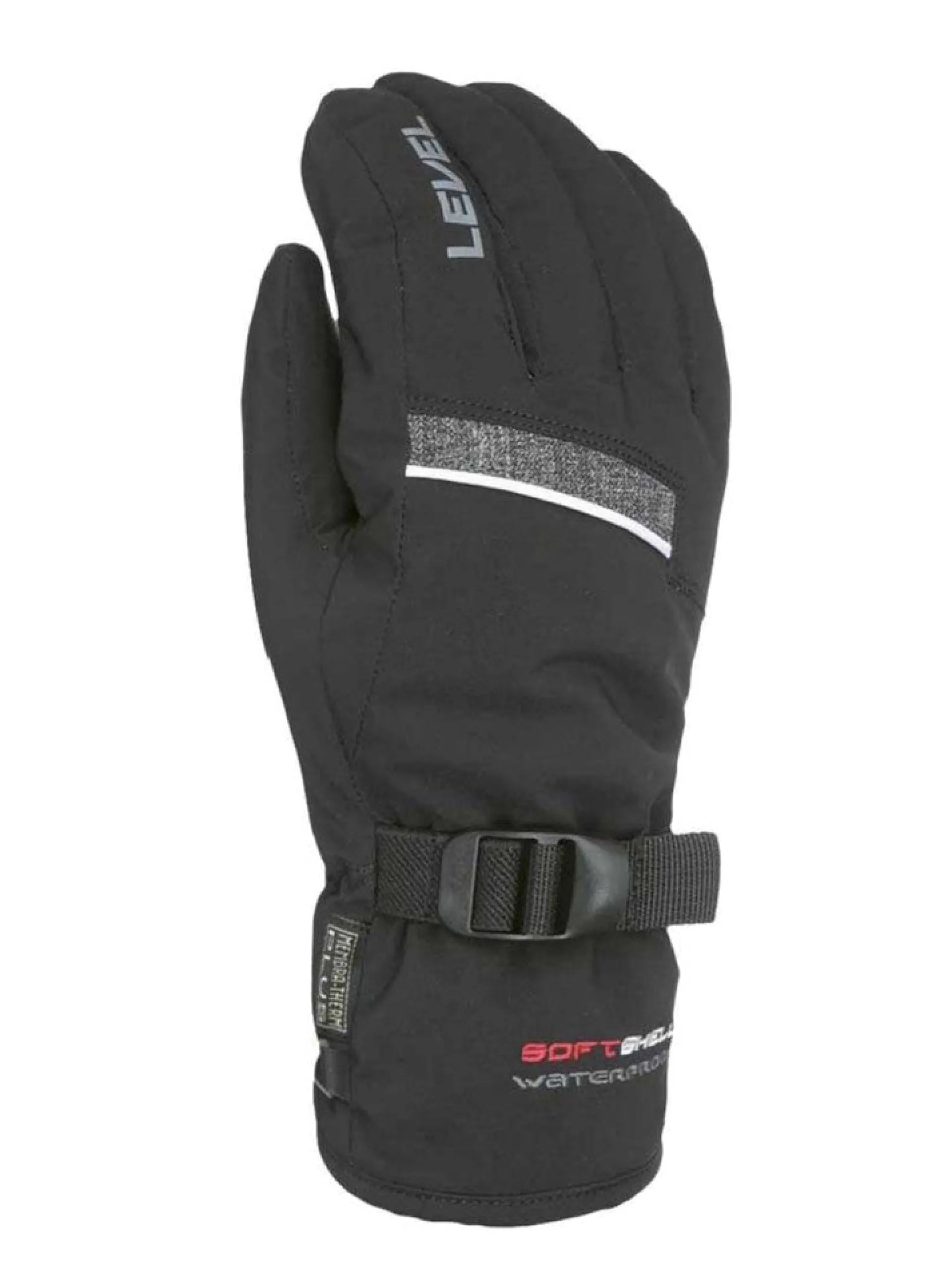 LEVEL Accessori*Guanti sci neri e grigi da uomo, modello Hero 3367UG