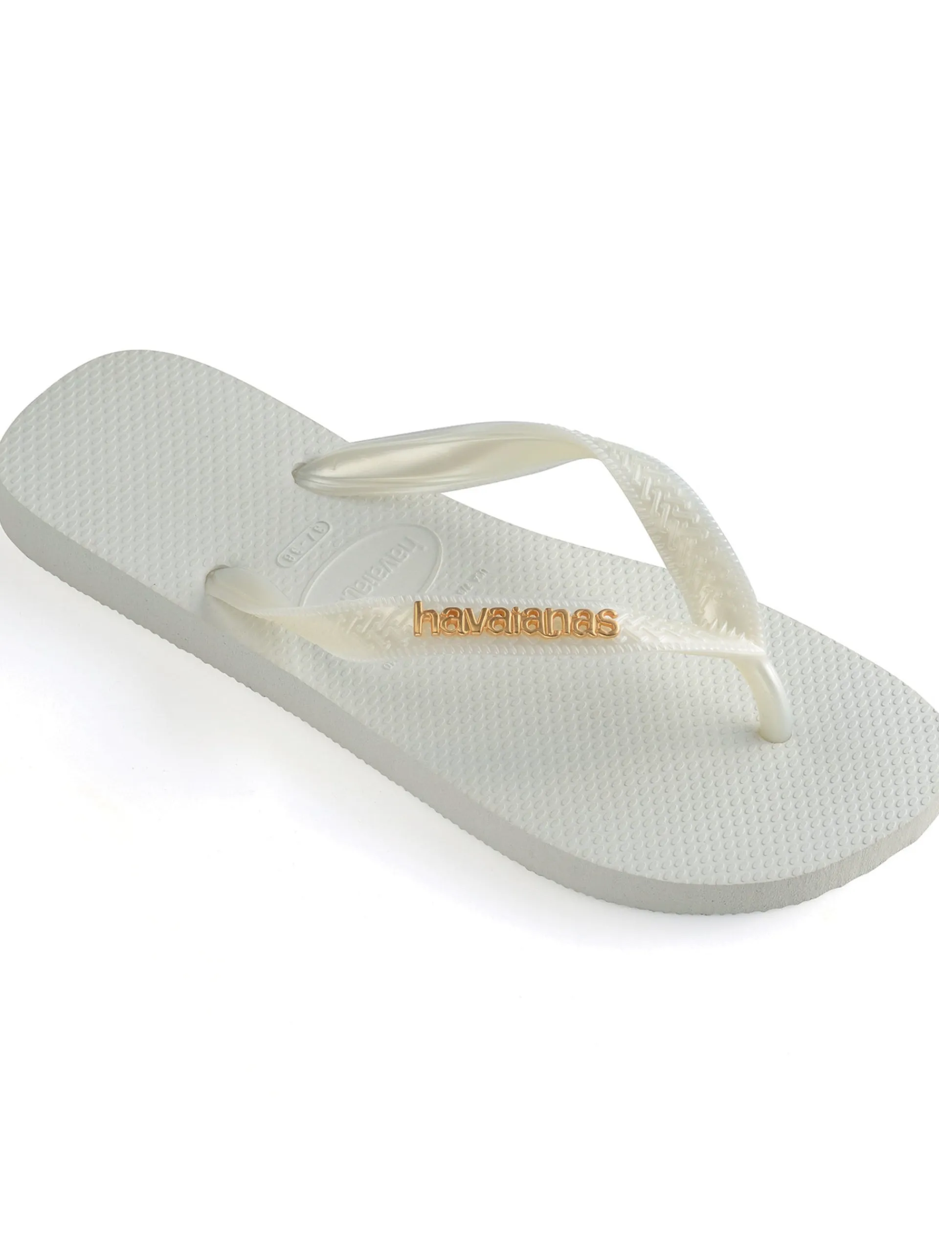 HAVAIANAS Ciabatte E Infradito*Infradito bianche Logo Metallic da donna mare 4127244