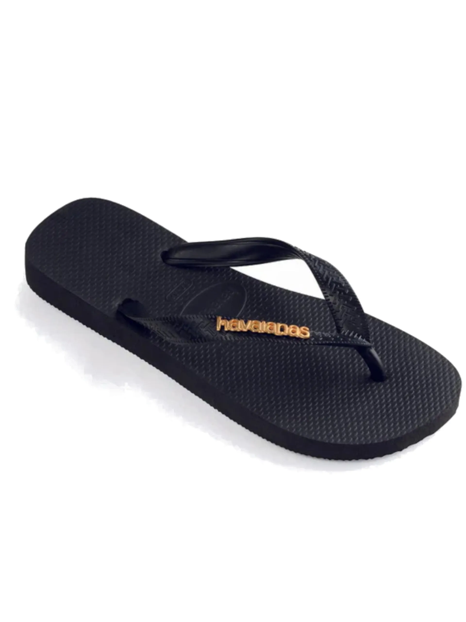 HAVAIANAS Ciabatte E Infradito*Infradito Logo Metallic nere da donna 4127244