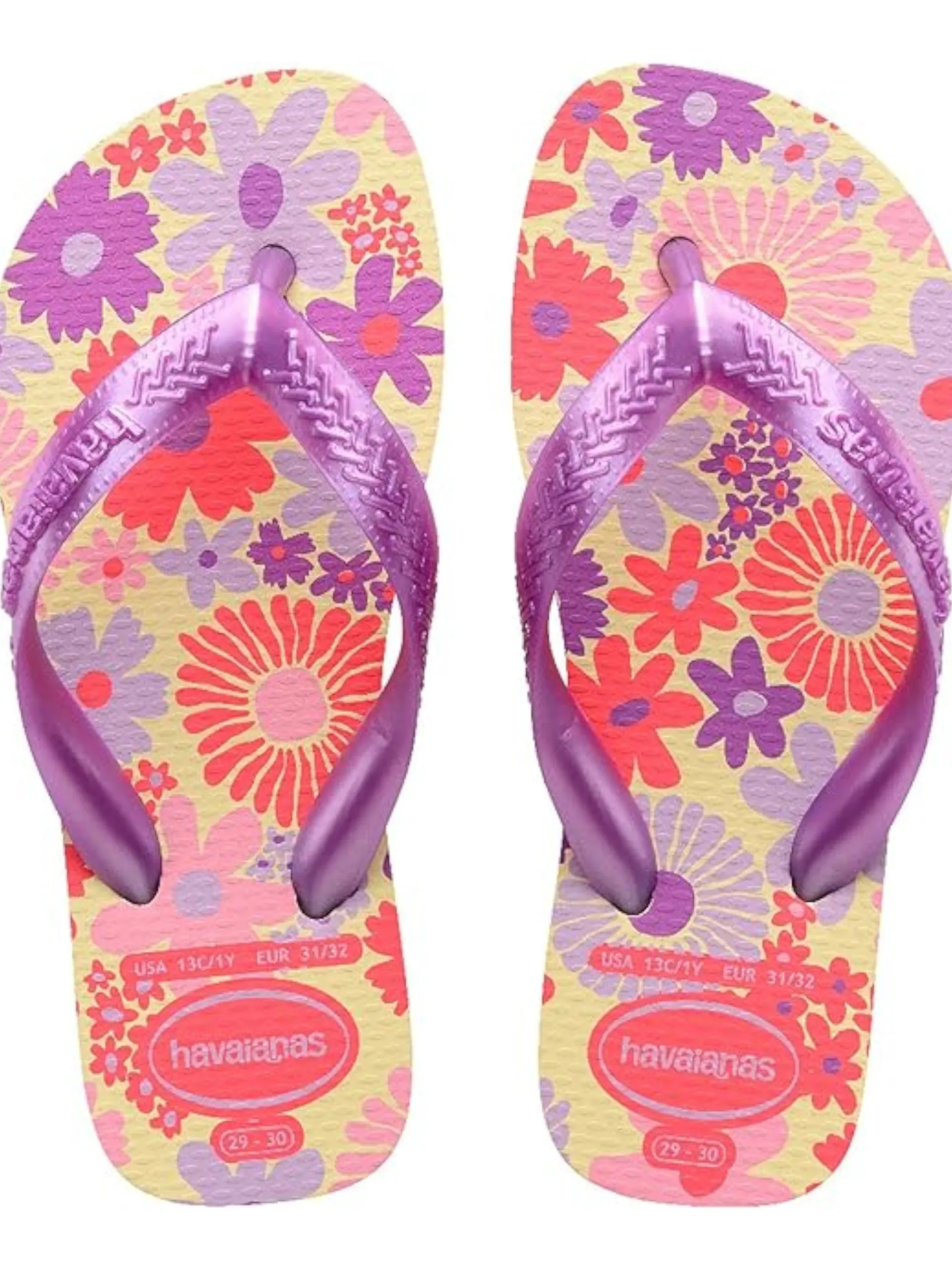 HAVAIANAS Ciabatte E Infradito*Infradito rosa da bambina Flores stampa floreale 4000052