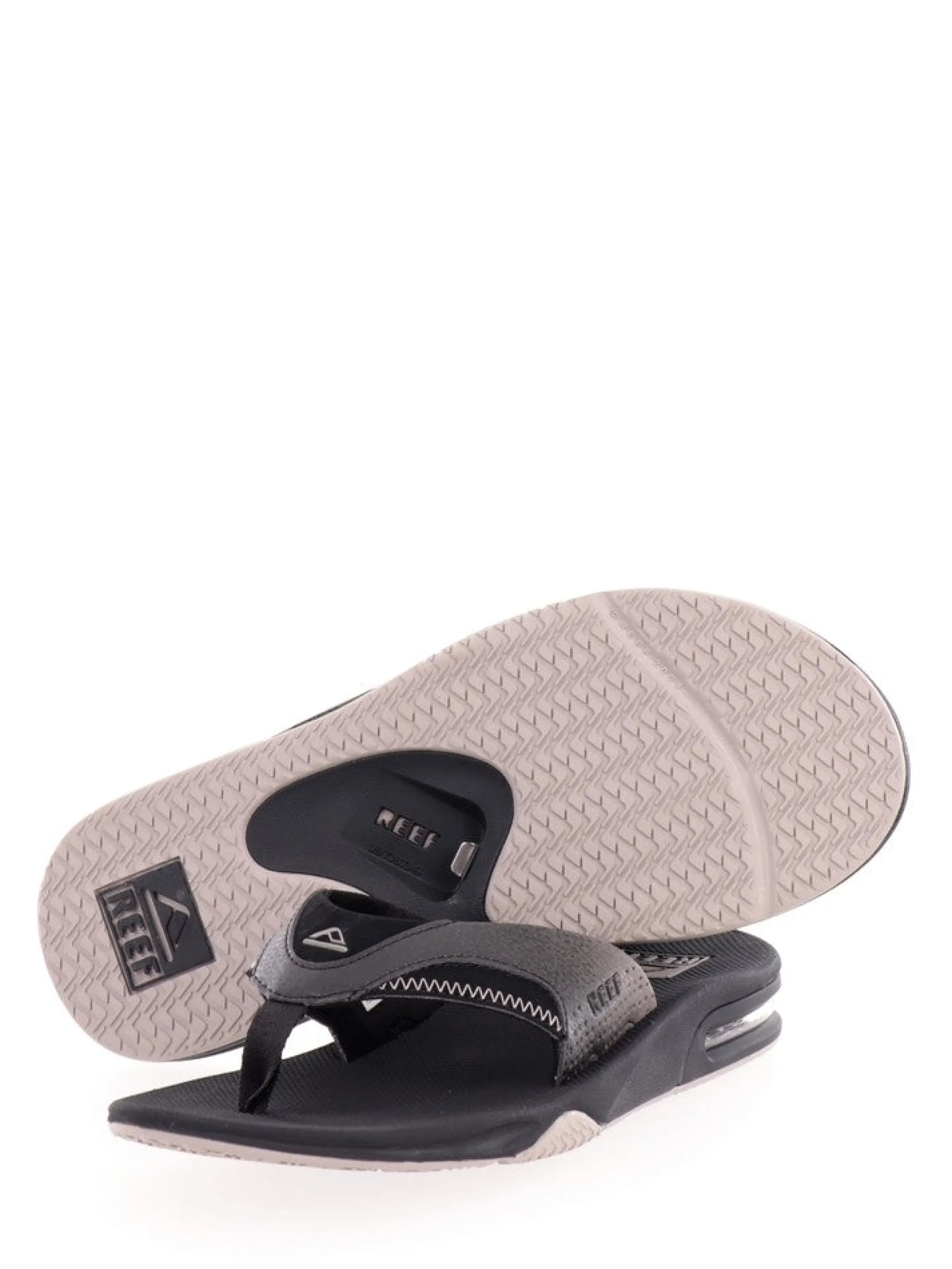 REEF Ciabatte E Infradito*Infradito nere da uomo con apribottiglie posteriore Fanning CJ03