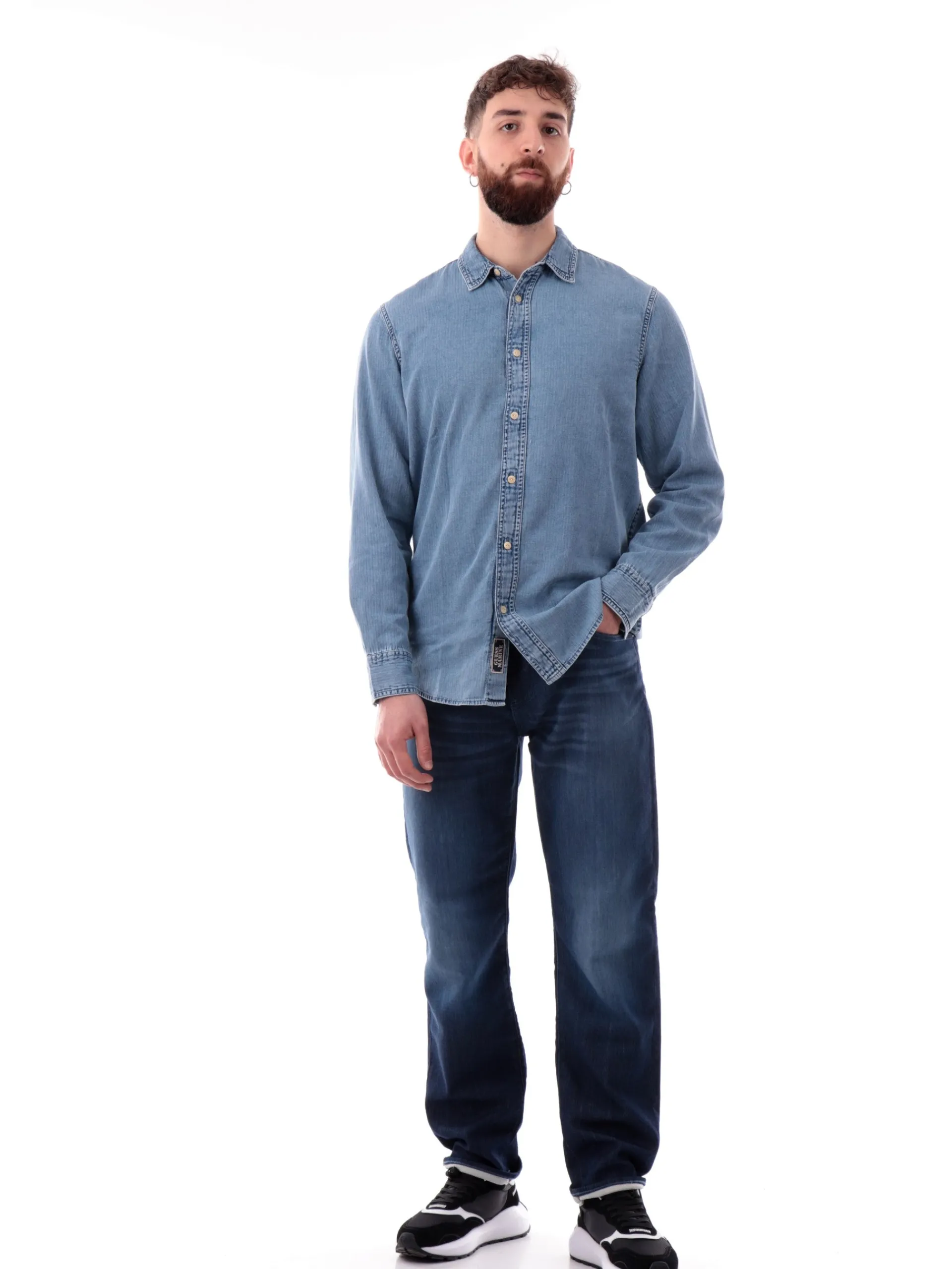 ARMANI EXCHANGE Pantaloni*Jeans AX blu scuro da uomo Slim XM000049AF14368