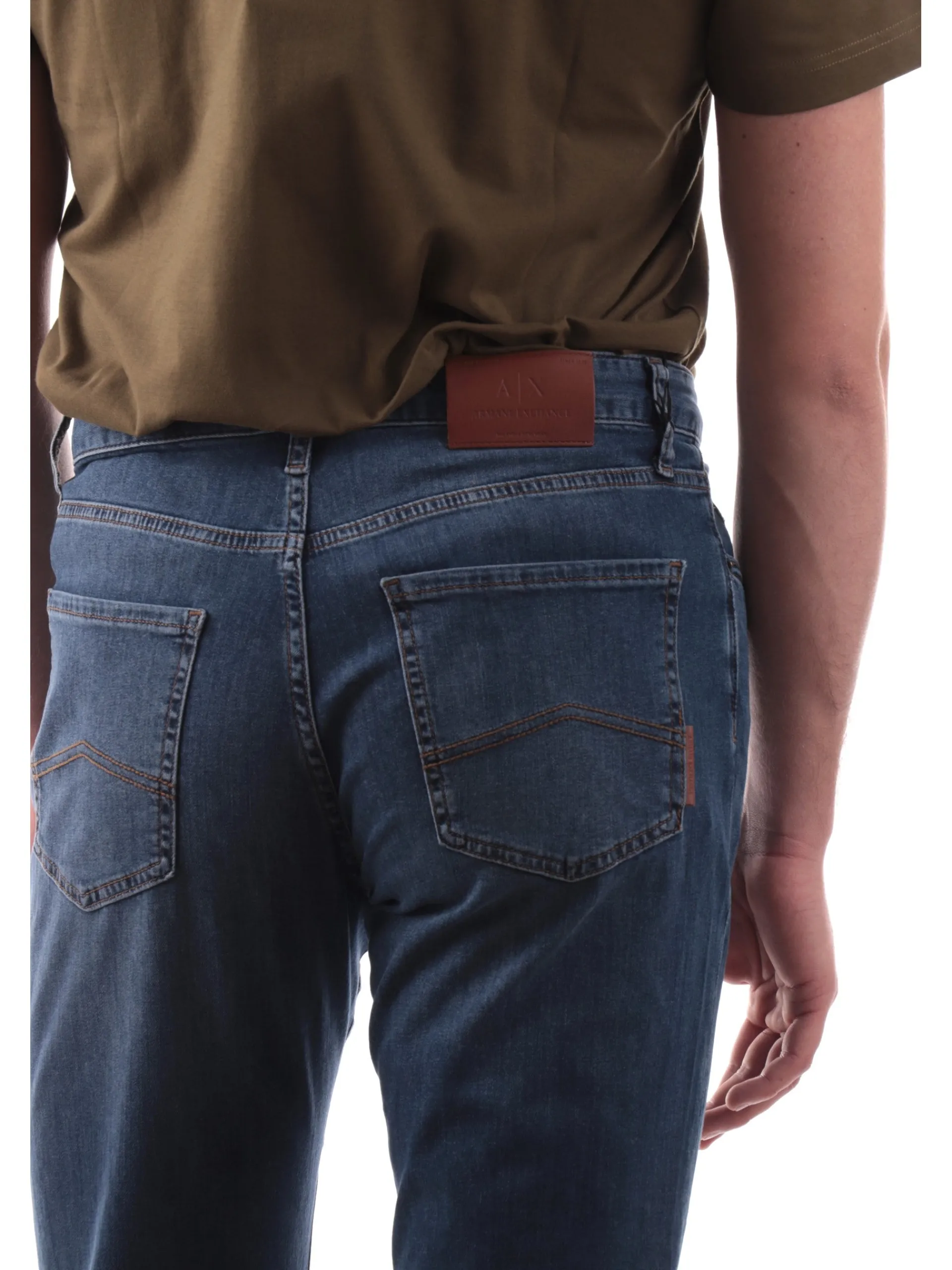 ARMANI EXCHANGE Pantaloni*Jeans AX blu scuro da uomo Skinny XM000070AF13089