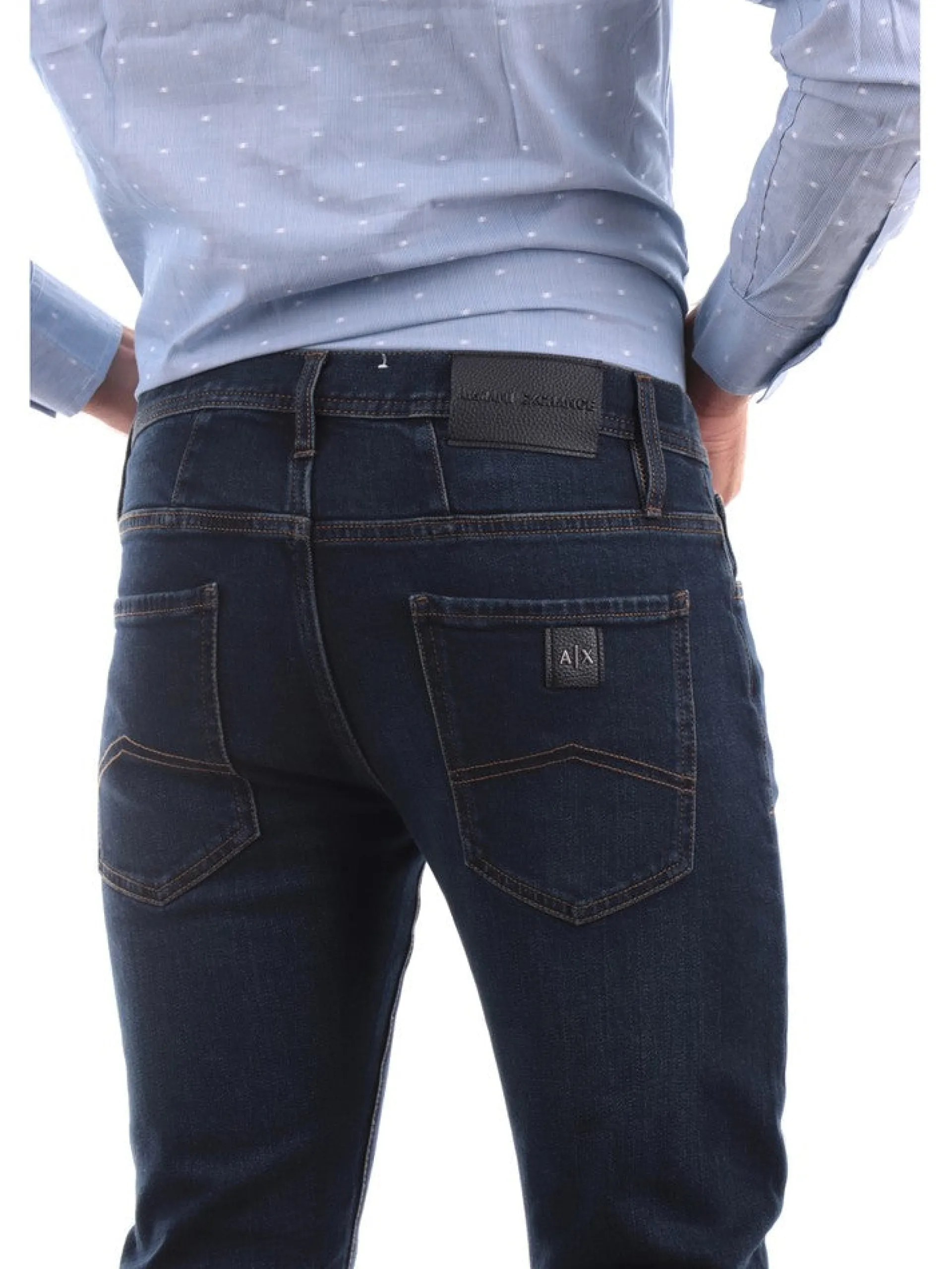 ARMANI EXCHANGE Jeans*Jeans blu scuro da uomo skinny 5 Pockets 8NZJ14Z2SAZ