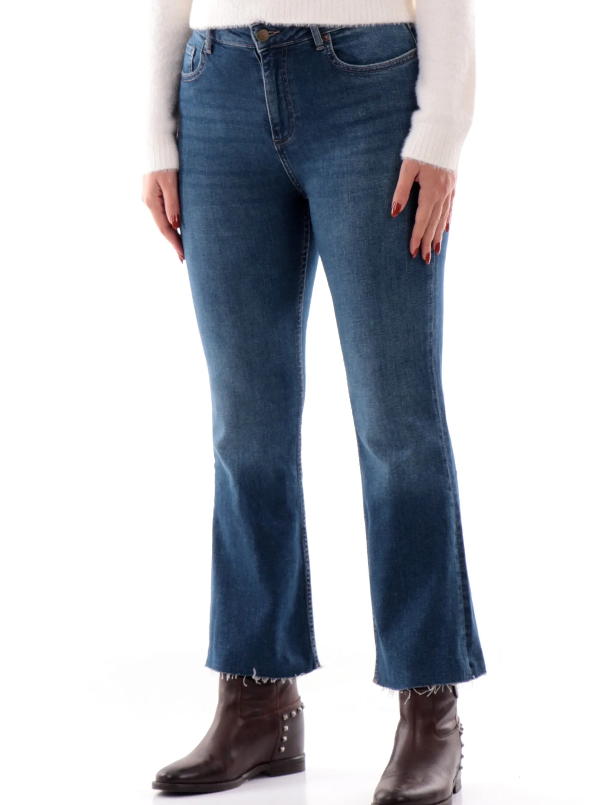 TIFFOSI Jeans*Jeans crop da donna a zampa 10056535W1