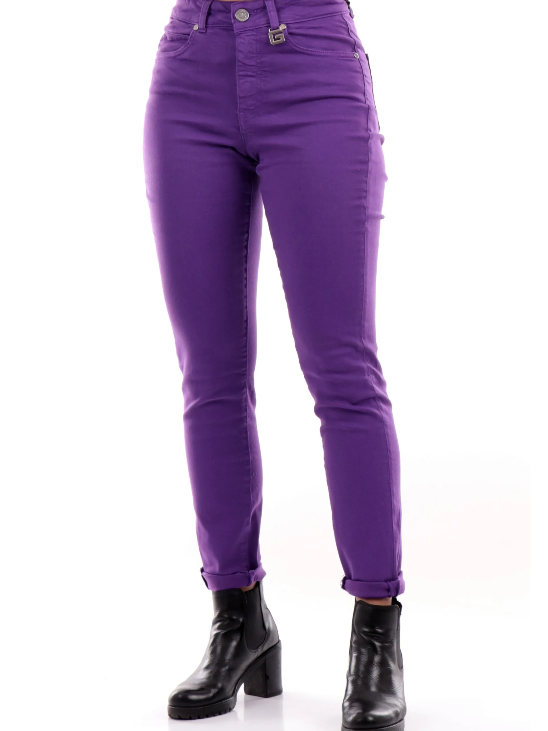 GAELLE Jeans*Jeans viola da donna Skinny GBDP14507