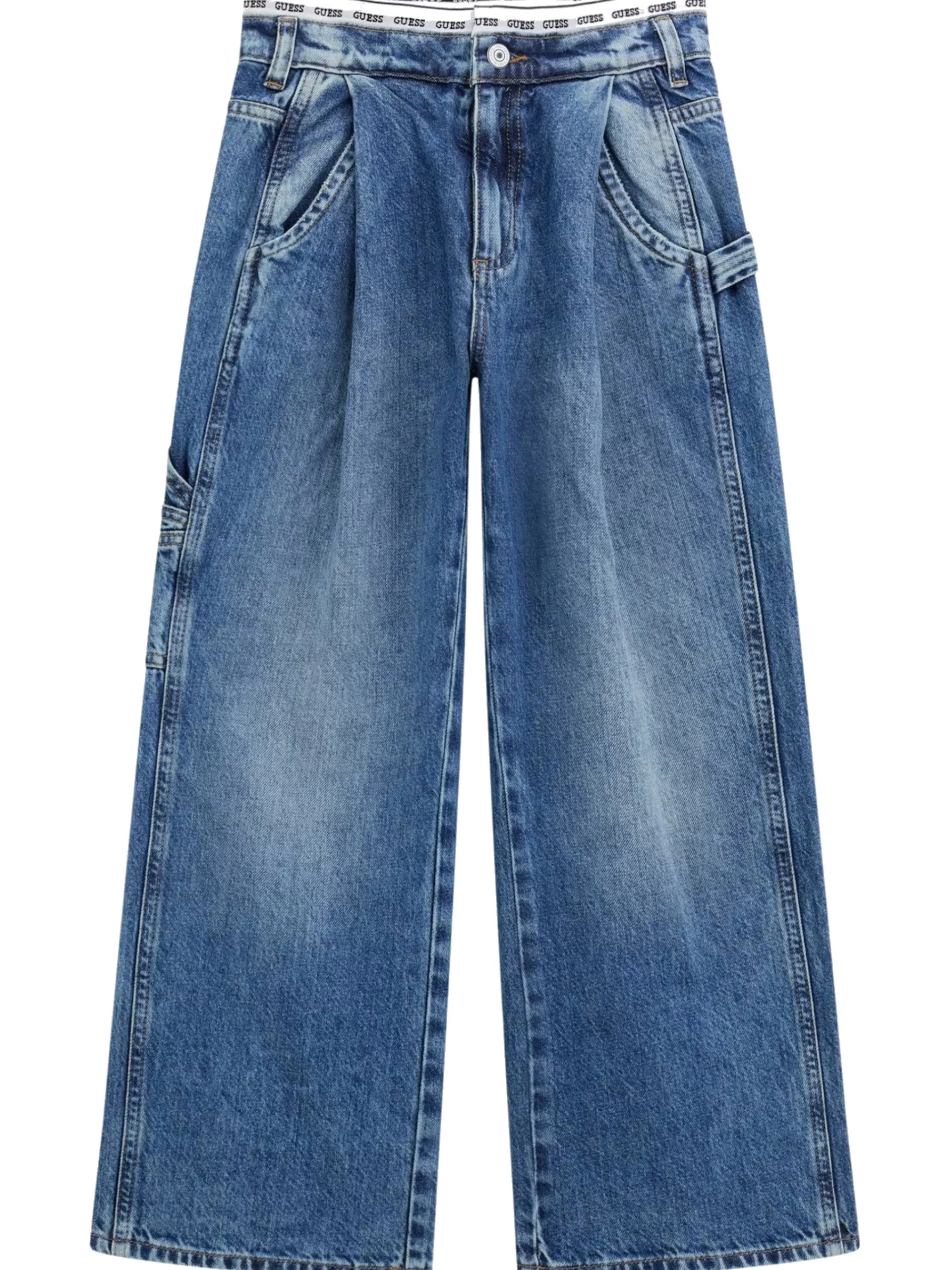 GUESS Pantaloni|Jeans*Jeans Baggy da bambina banda elastica J5RA12D45E0