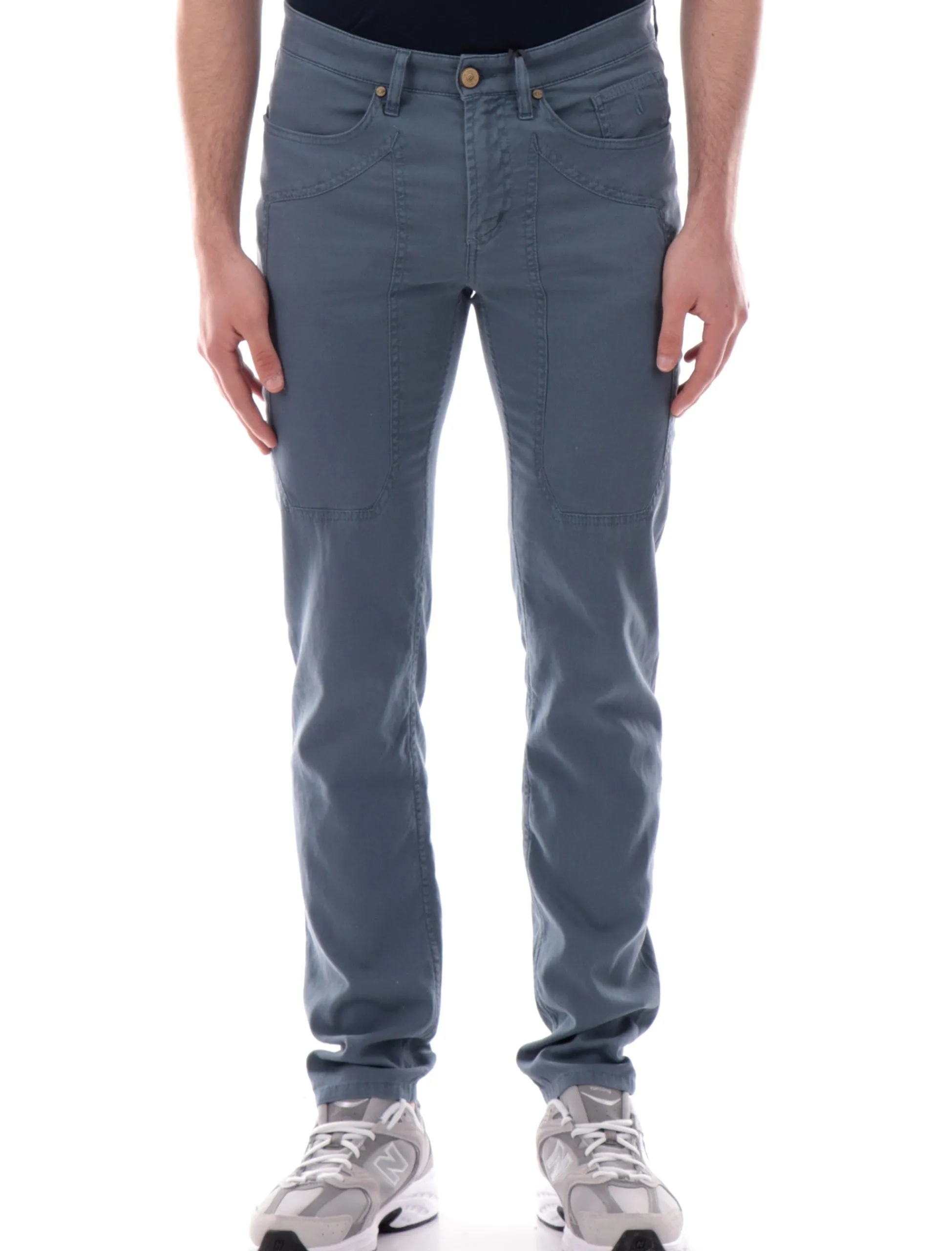 JECKERSON Pantaloni*Jeans blu nido d'ape da uomo John UPPA077NIDO01