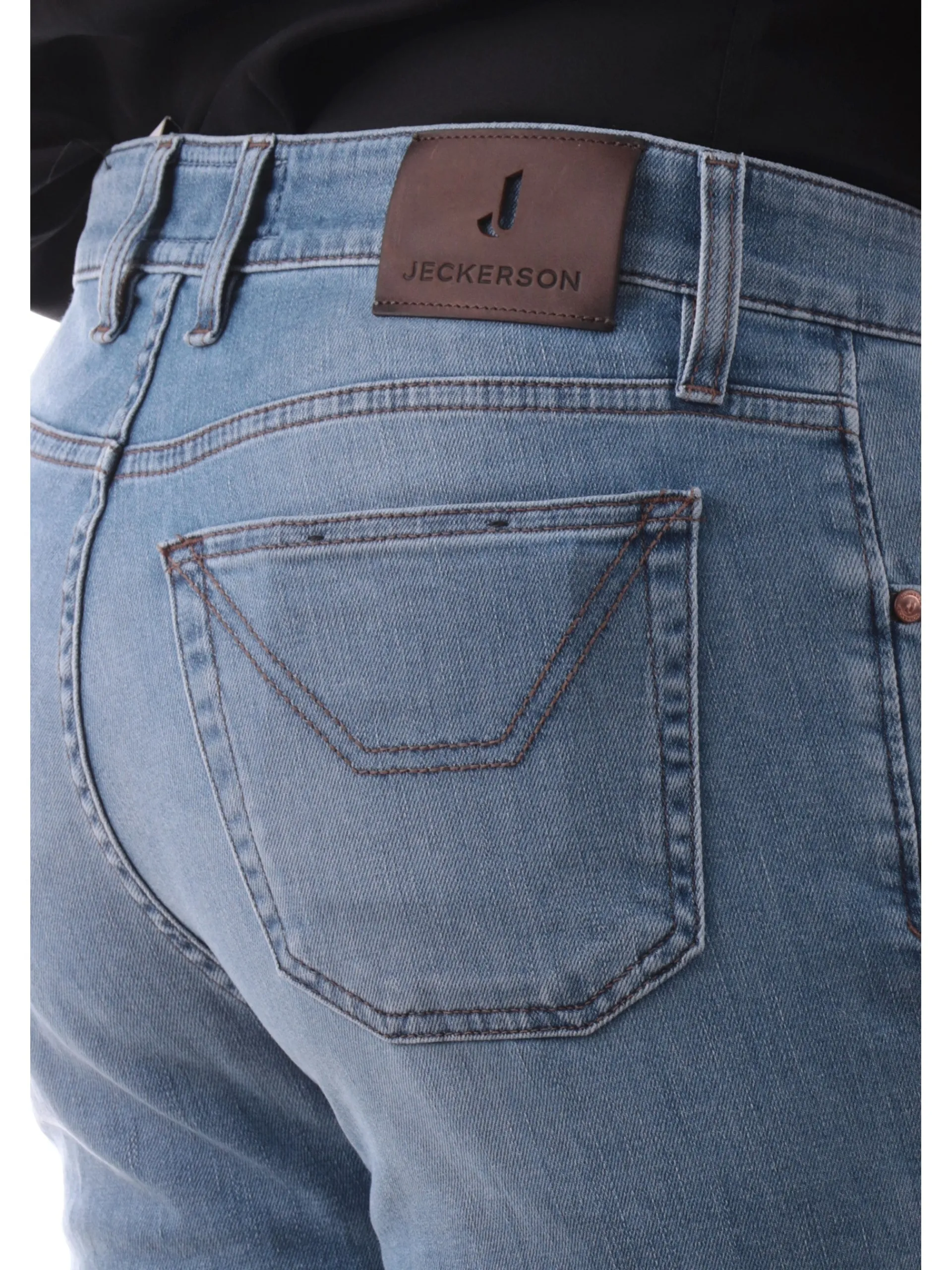 JECKERSON Jeans*Jeans John blu da uomo Slim con toppe UPPA077DEN037 D110