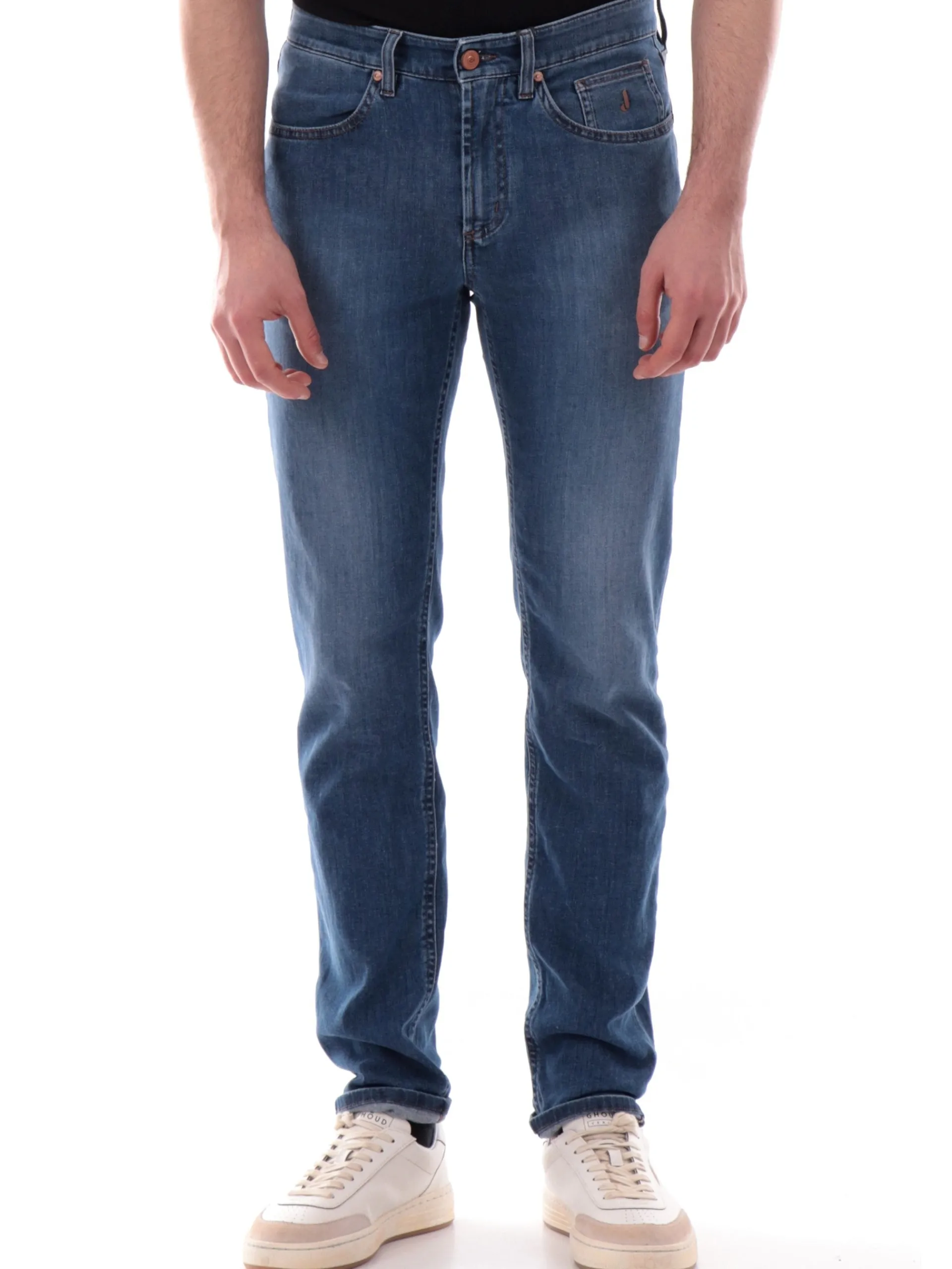 JECKERSON Jeans*Jeans Jordan blu da uomo Slim cinque tasche UPPA078DEN037