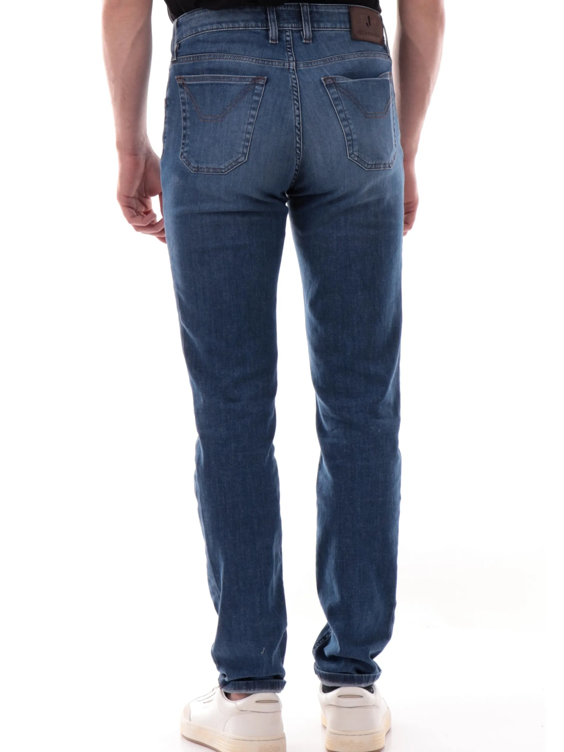 JECKERSON Jeans*Jeans Jordan blu da uomo Slim cinque tasche UPPA078DEN037