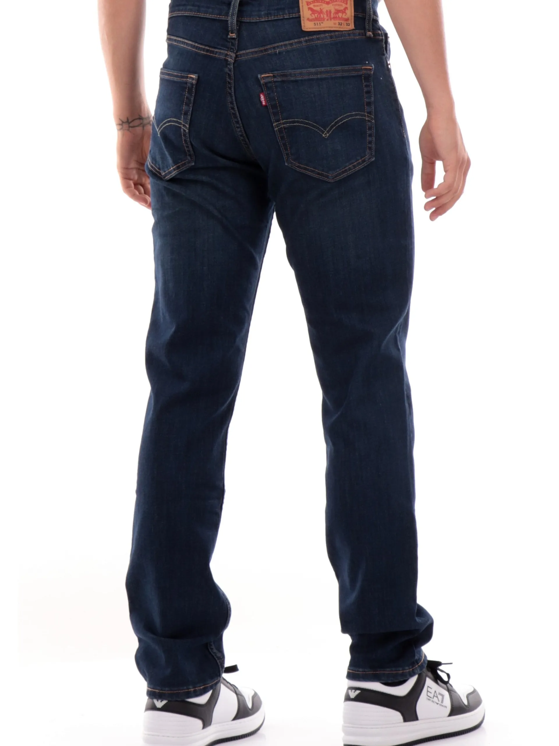 LEVIS Jeans*Jeans Levi's 511 blu scuro da uomo Slim 045114