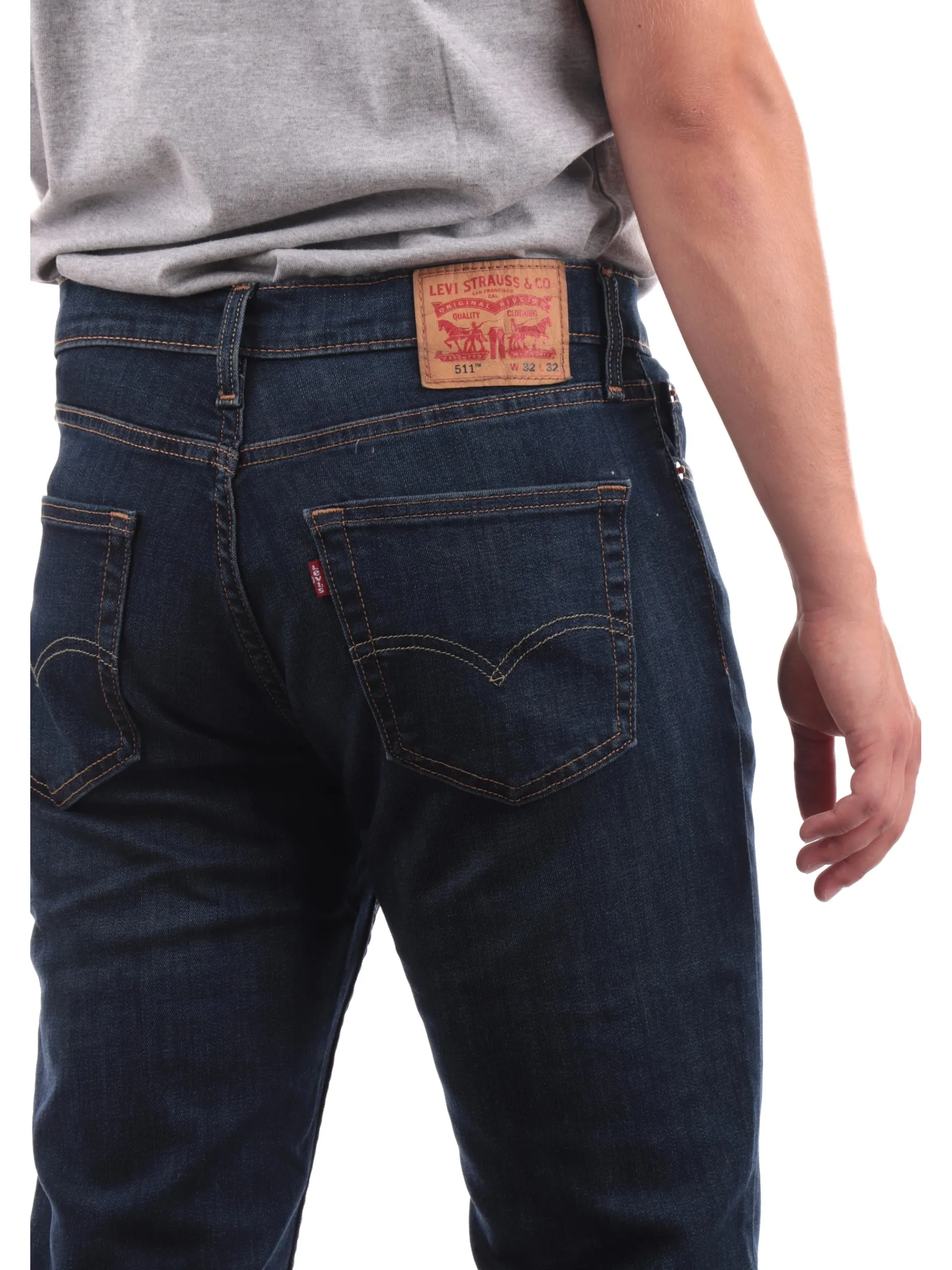 LEVIS Jeans*Jeans Levi's 511 blu scuro da uomo Slim 045114