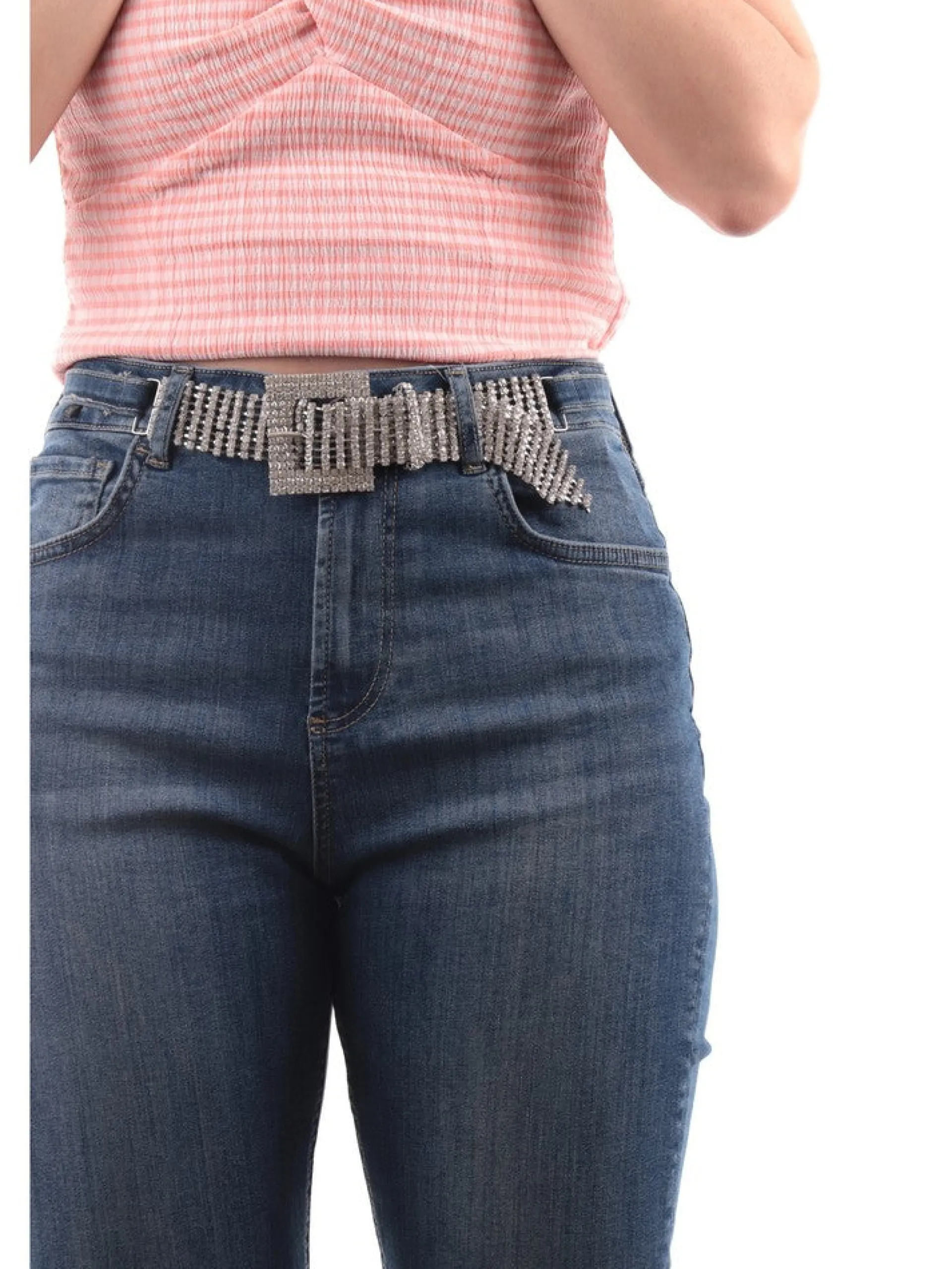 LIU JO MILANO Jeans*Jeans Liu Jo da donna con cintura strass UA3019D439178