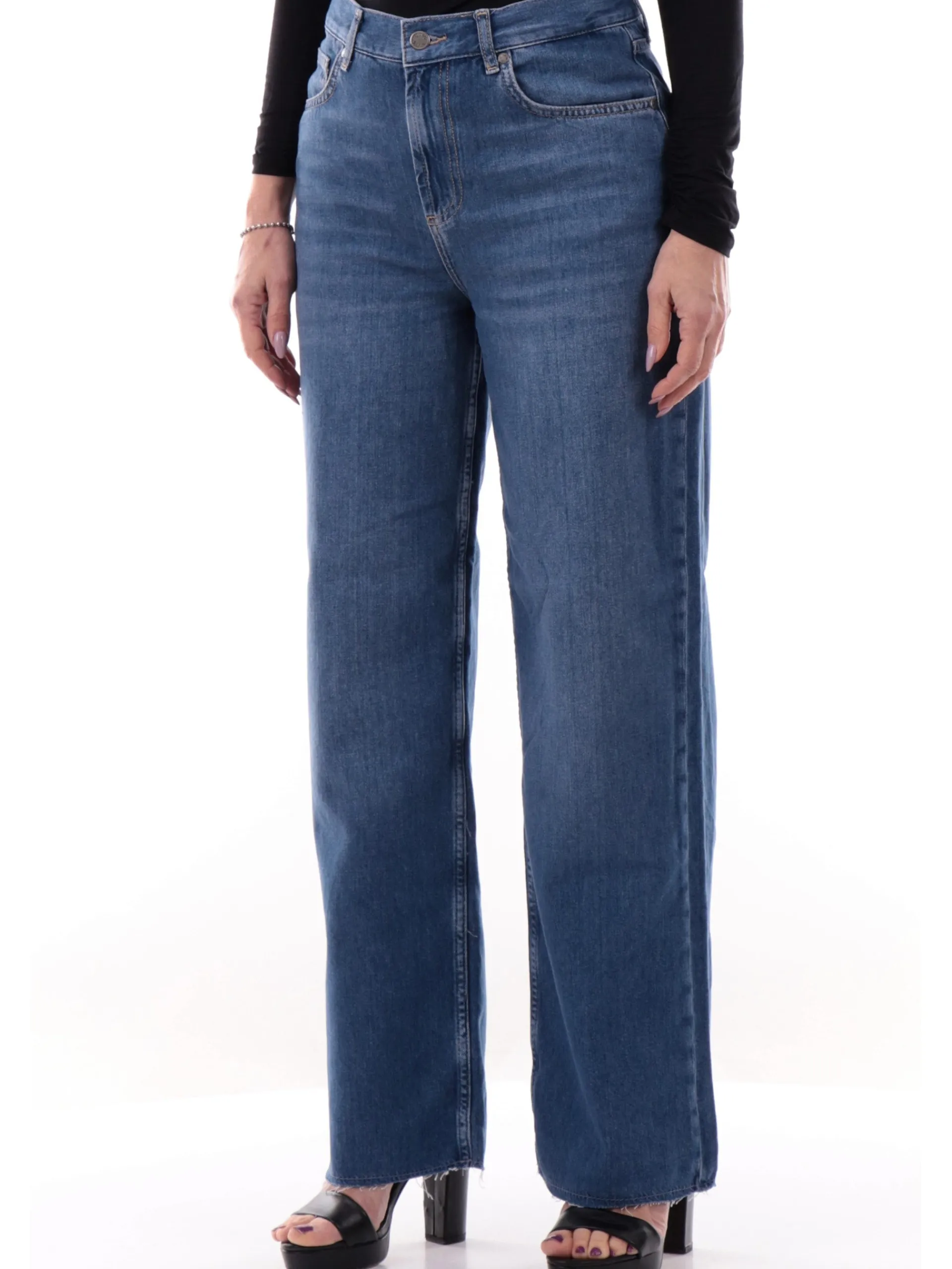 LIU JO MILANO Jeans*Jeans Liu Jo da donna Wide orli sfrangiati UA5170DS069