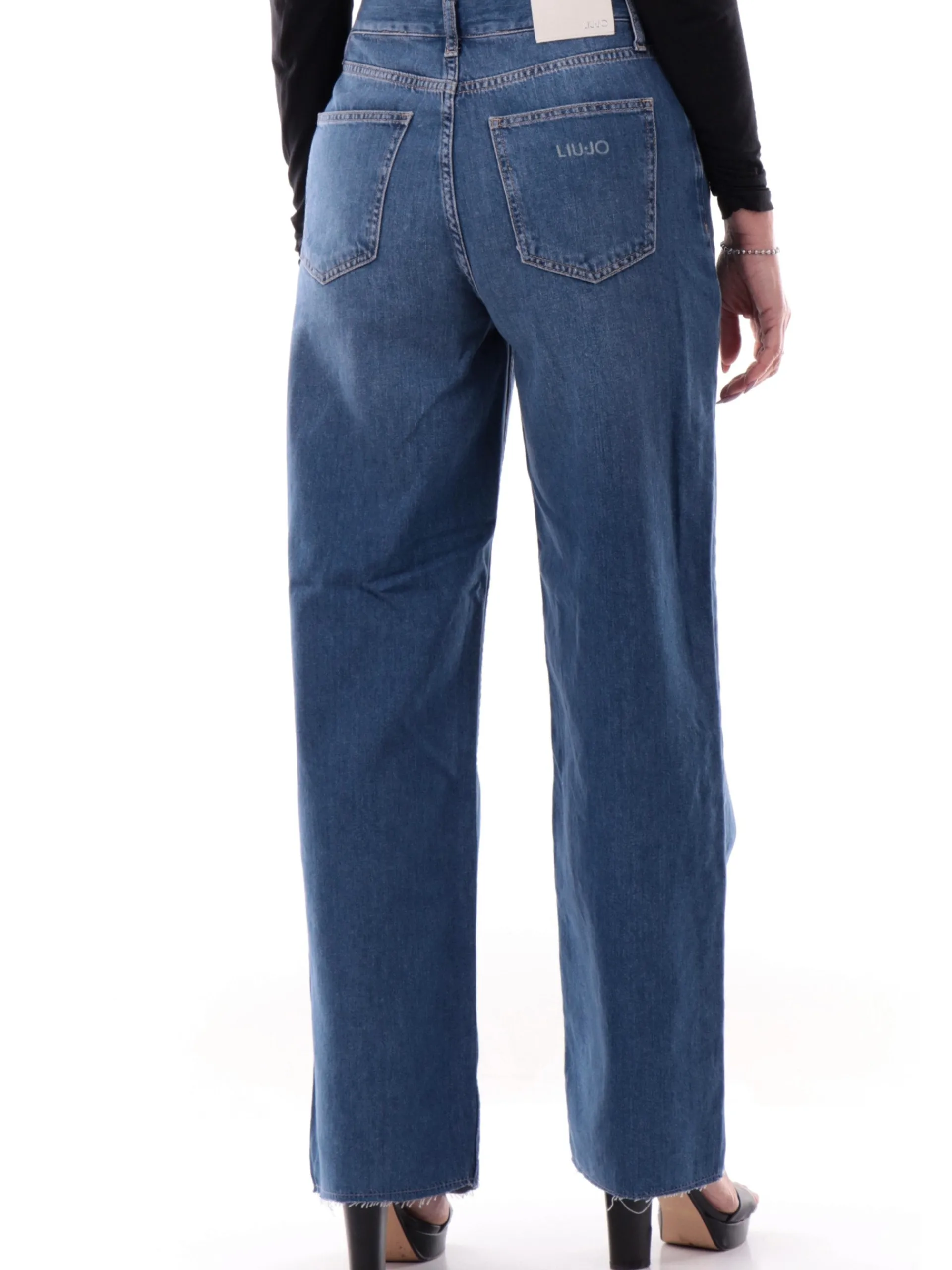 LIU JO MILANO Jeans*Jeans Liu Jo da donna Wide orli sfrangiati UA5170DS069