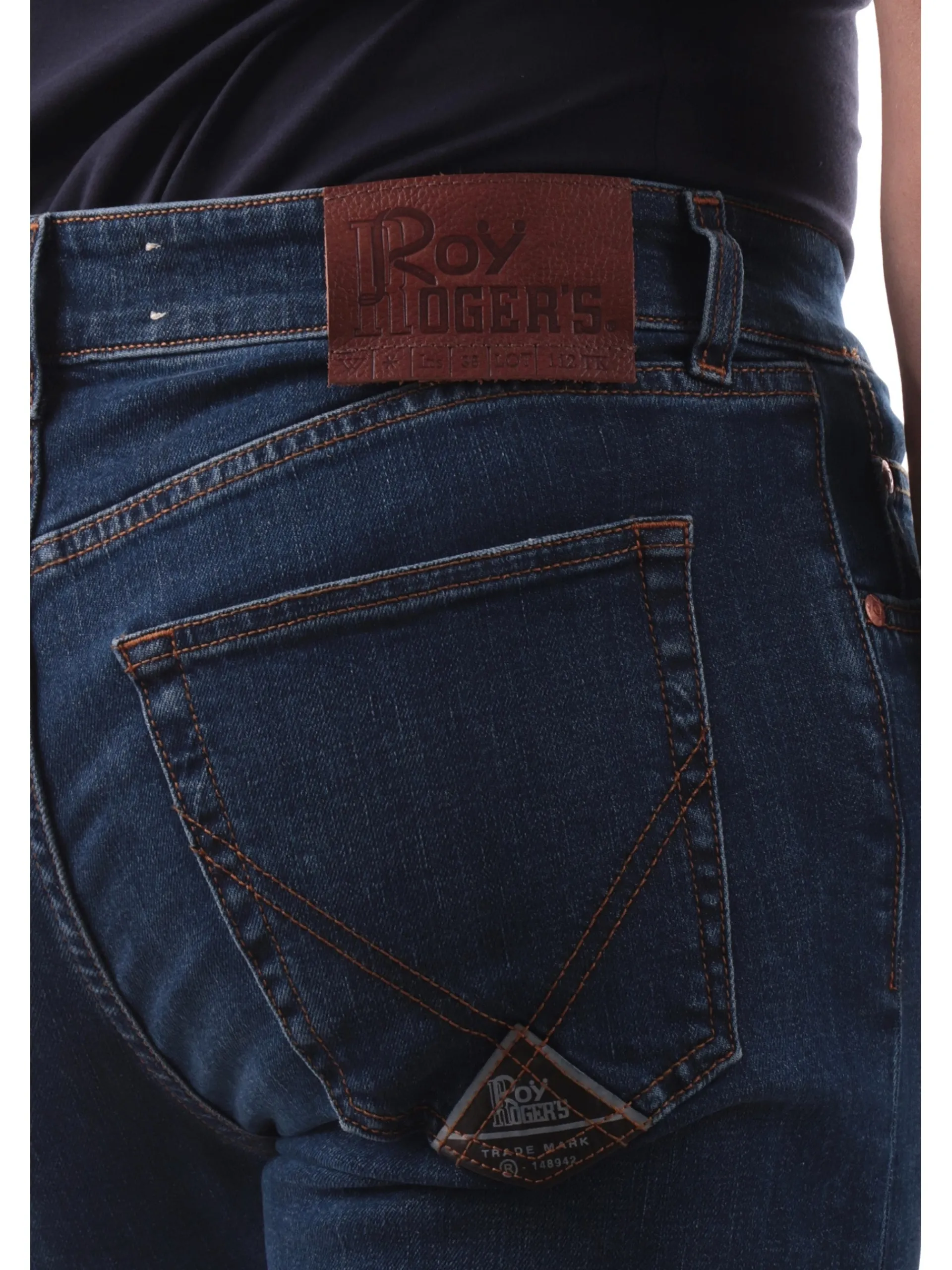 ROYROGERS Jeans*Jeans Roy Rogers 517 blu scuro da uomo Slim RU075CH422748