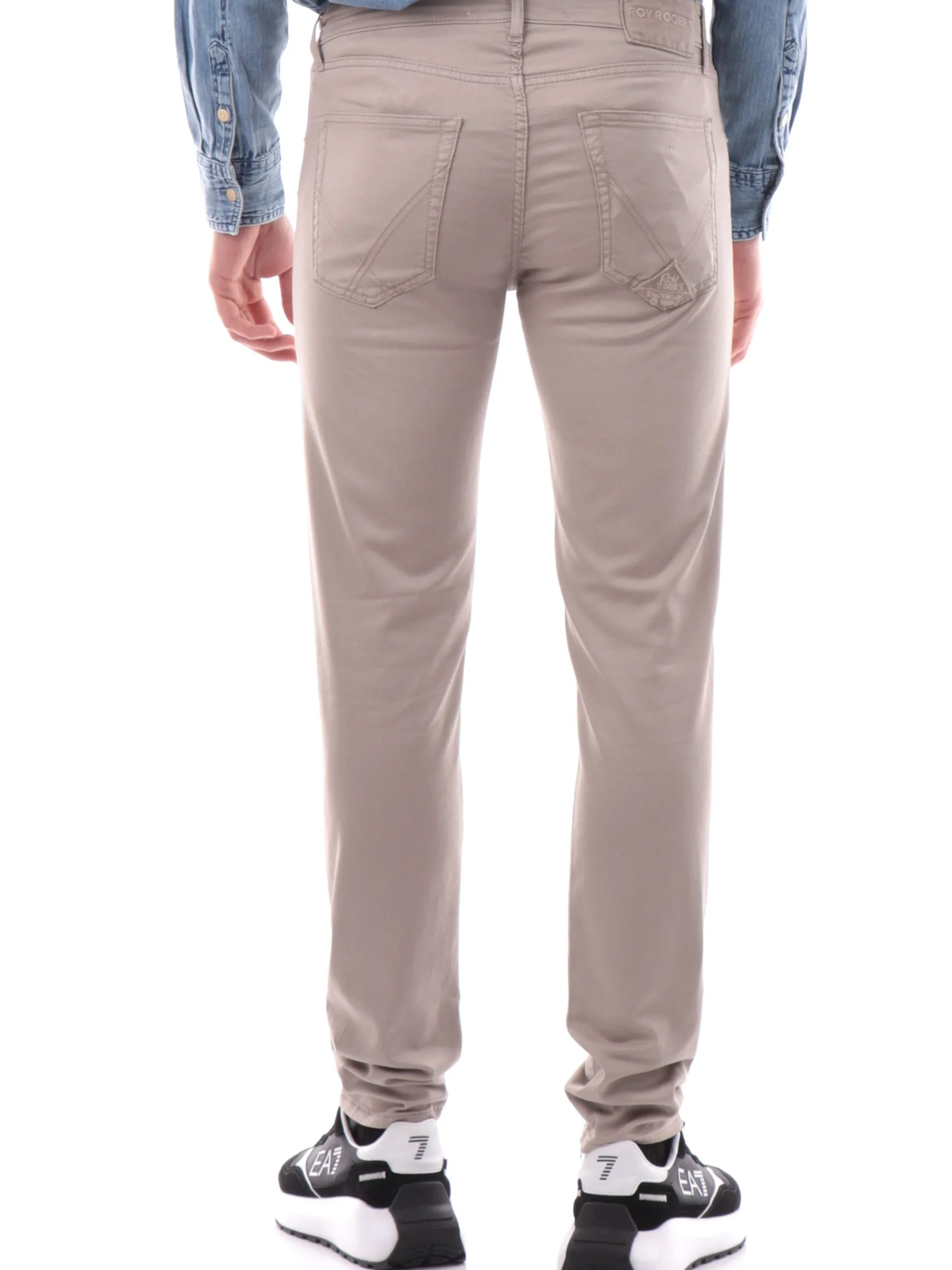 ROYROGERS Pantaloni*Jeans Roy Rogers grigi da uomo 517 Plain Drill RU089P0370127