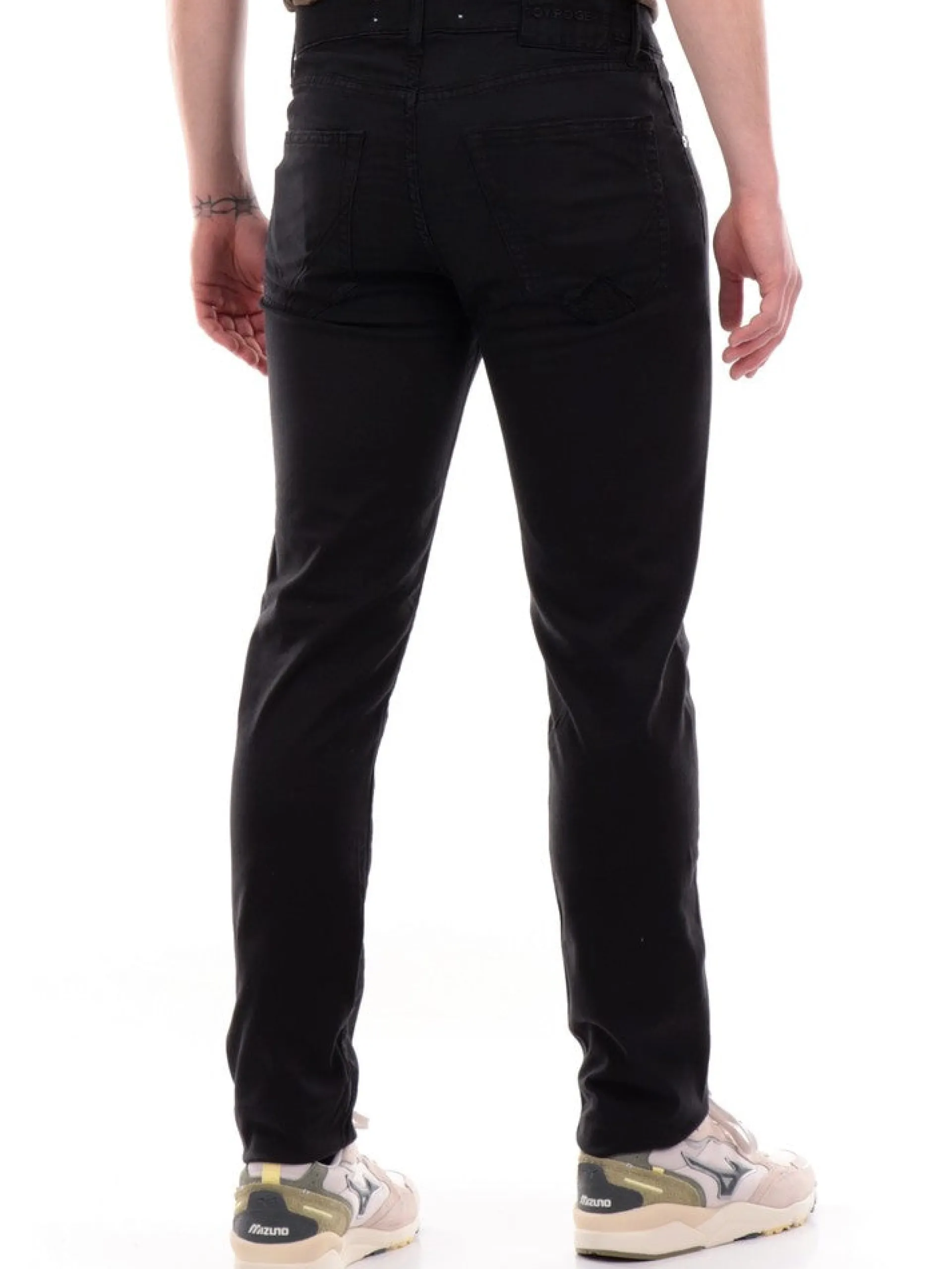 ROYROGERS Pantaloni*Jeans Roy Rogers neri da uomo 517 Plain Drill RU089P0370127