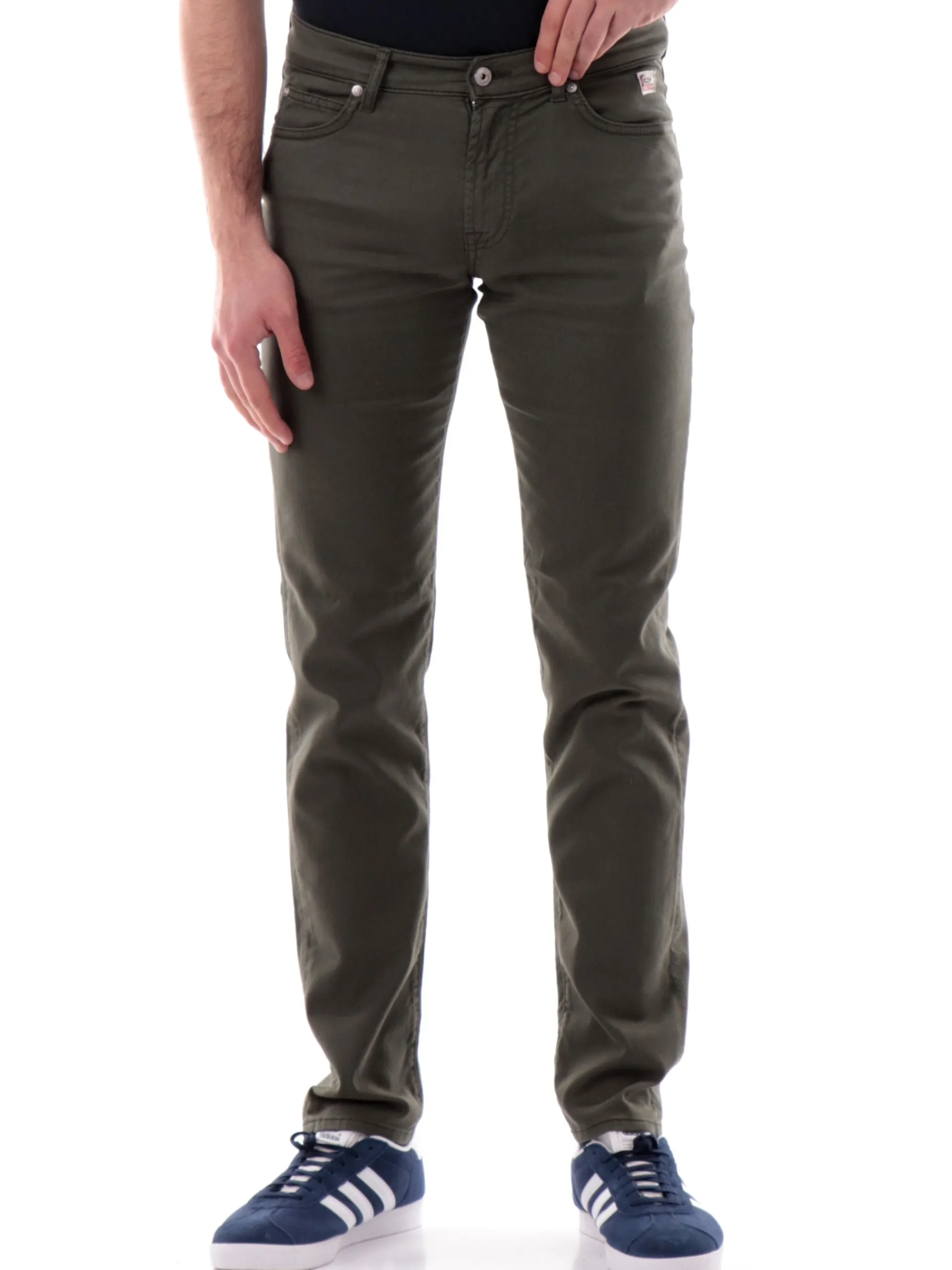 ROYROGERS Pantaloni*Jeans Roy Rogers verdi da uomo 517 Plain Drill RU089P0370127