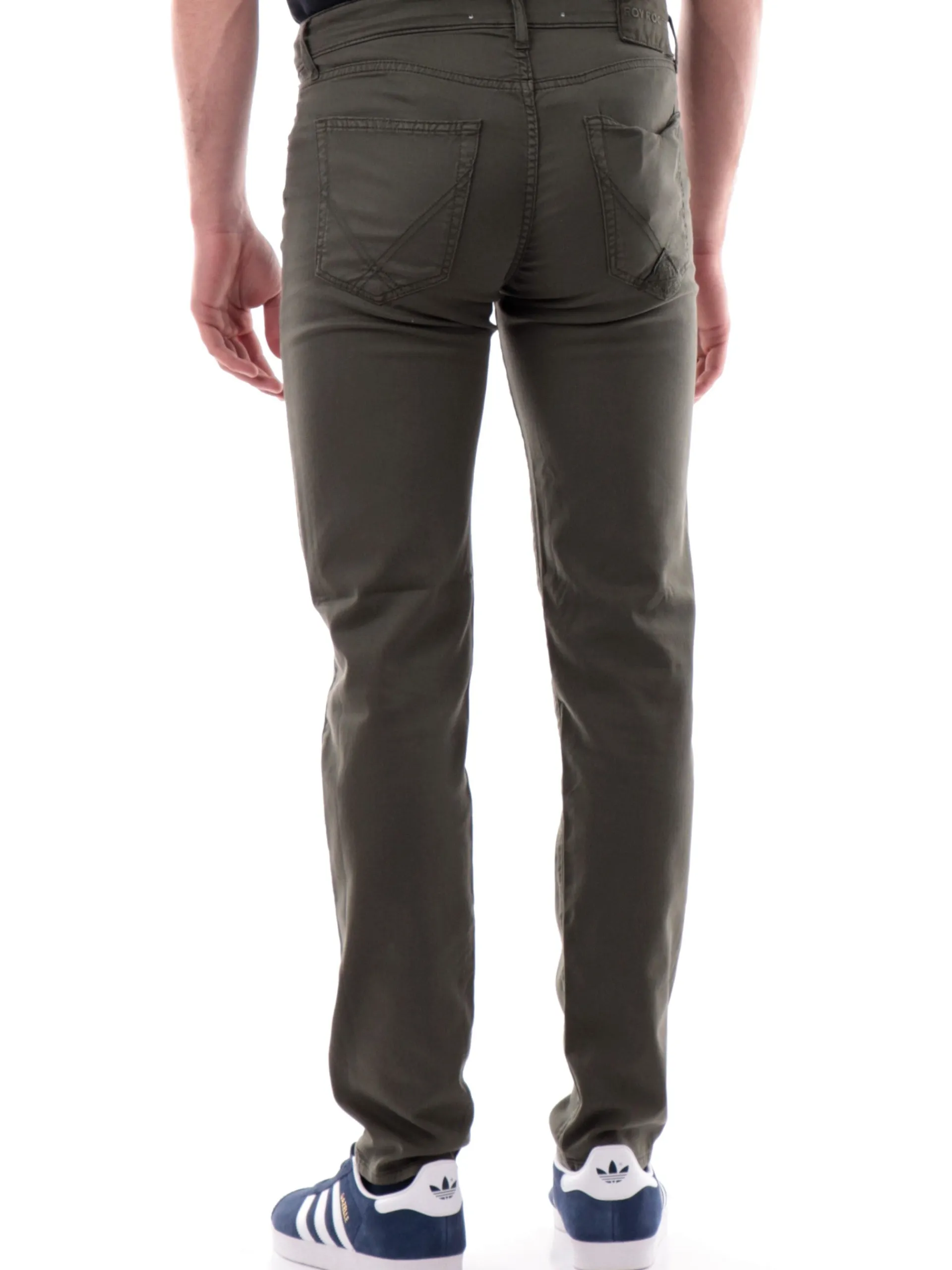 ROYROGERS Pantaloni*Jeans Roy Rogers verdi da uomo 517 Plain Drill RU089P0370127