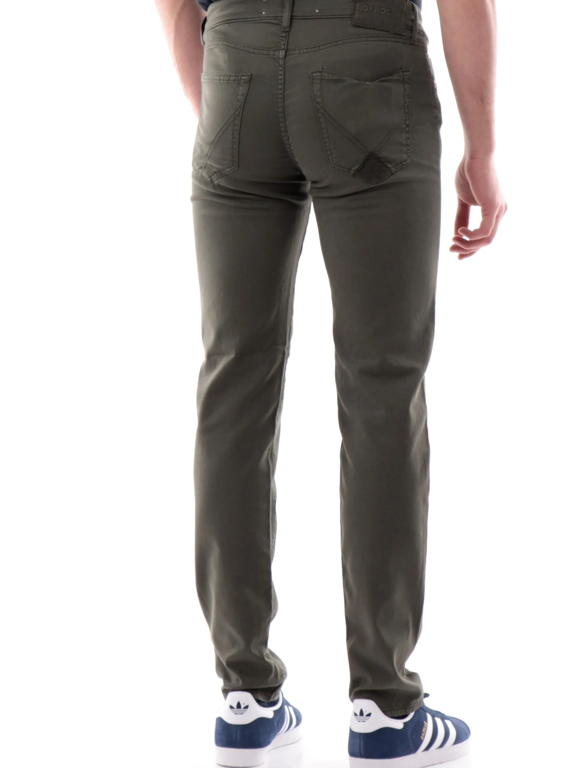 ROYROGERS Pantaloni*Jeans Roy Rogers verdi da uomo 517 Plain Drill RU089P0370127