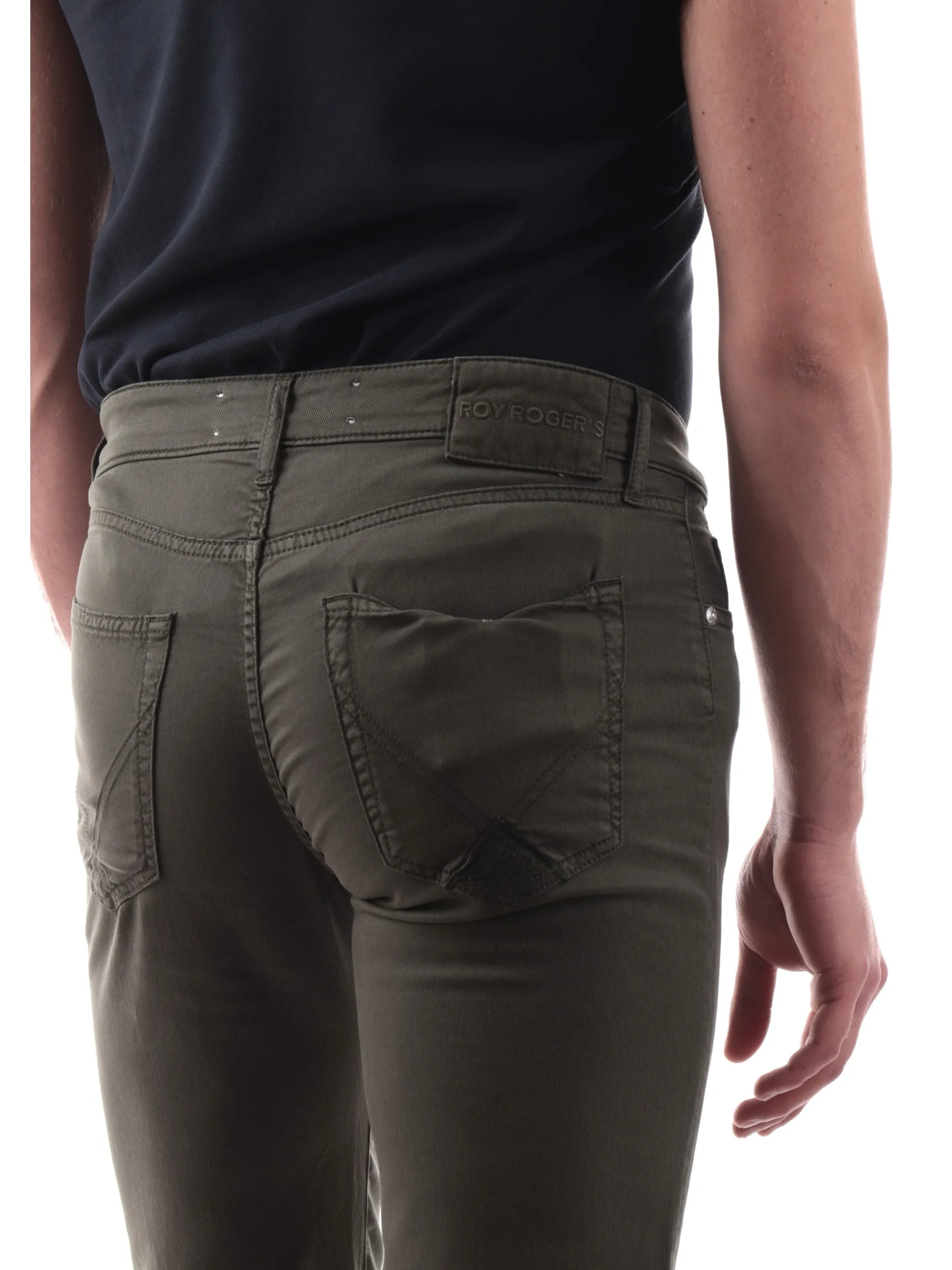 ROYROGERS Pantaloni*Jeans Roy Rogers verdi da uomo 517 Plain Drill RU089P0370127