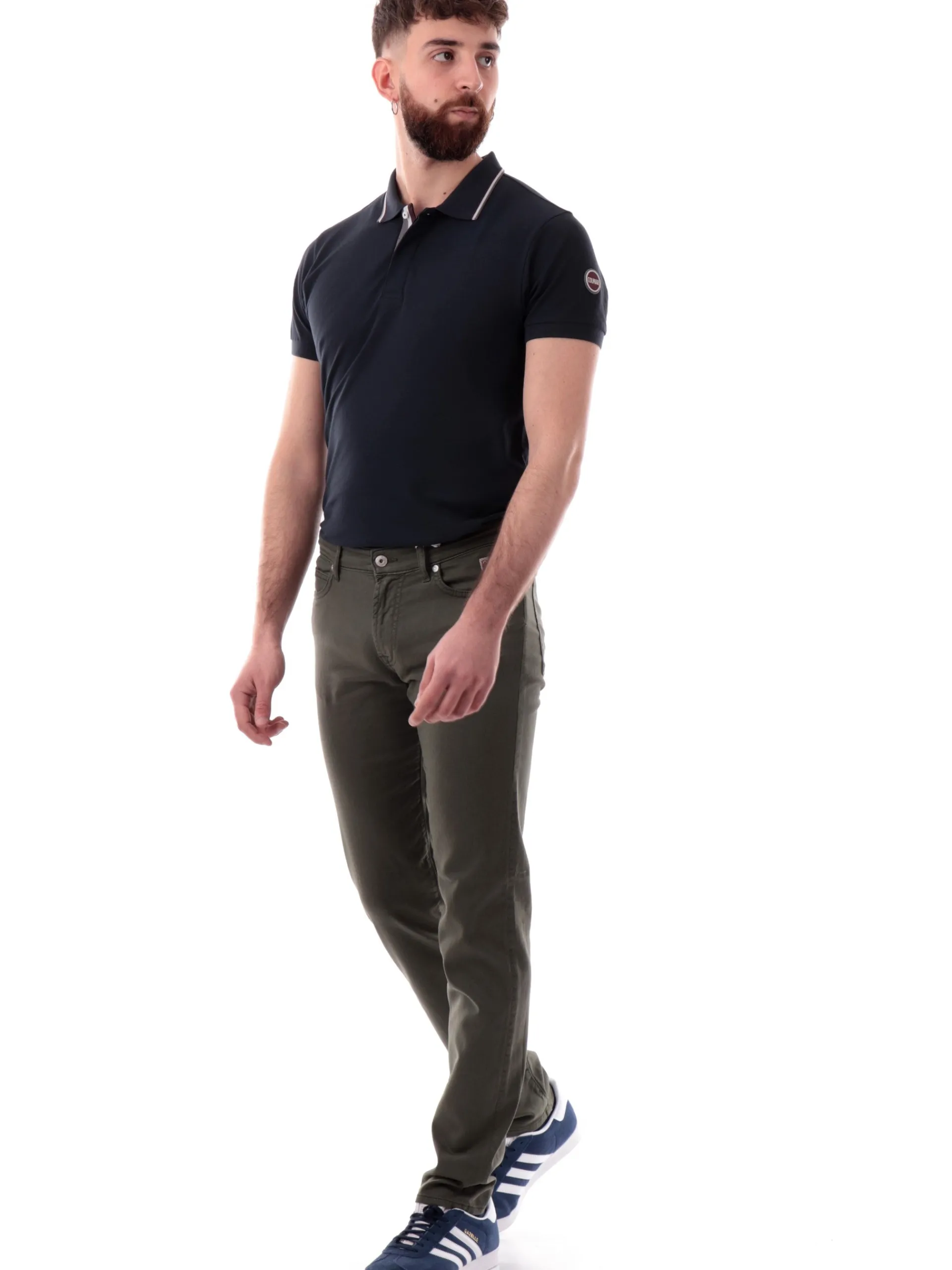 ROYROGERS Pantaloni*Jeans Roy Rogers verdi da uomo 517 Plain Drill RU089P0370127