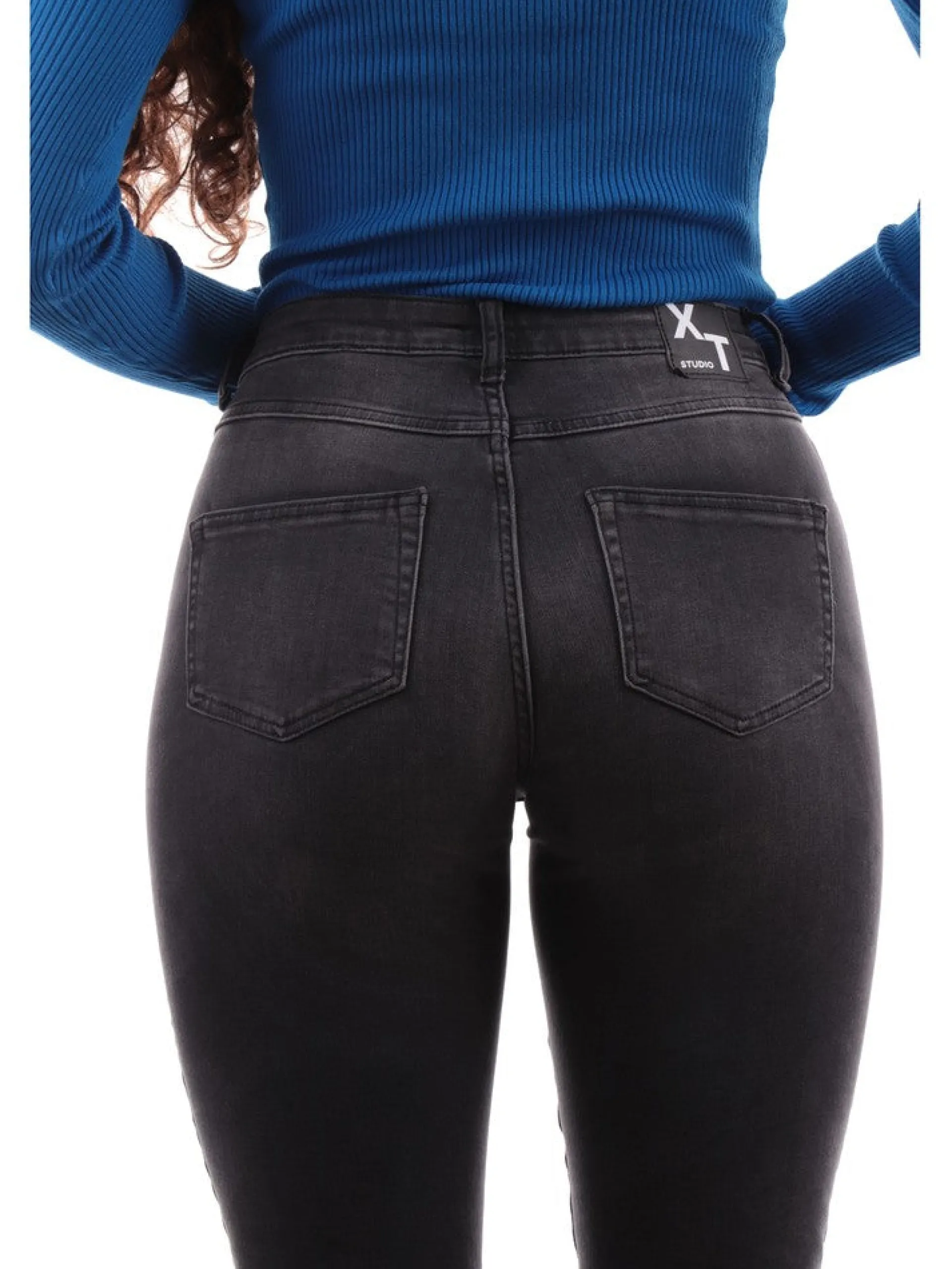 XT STUDIO Jeans*Jeans XT neri da donna a zampa Bootcut WVA001D40193