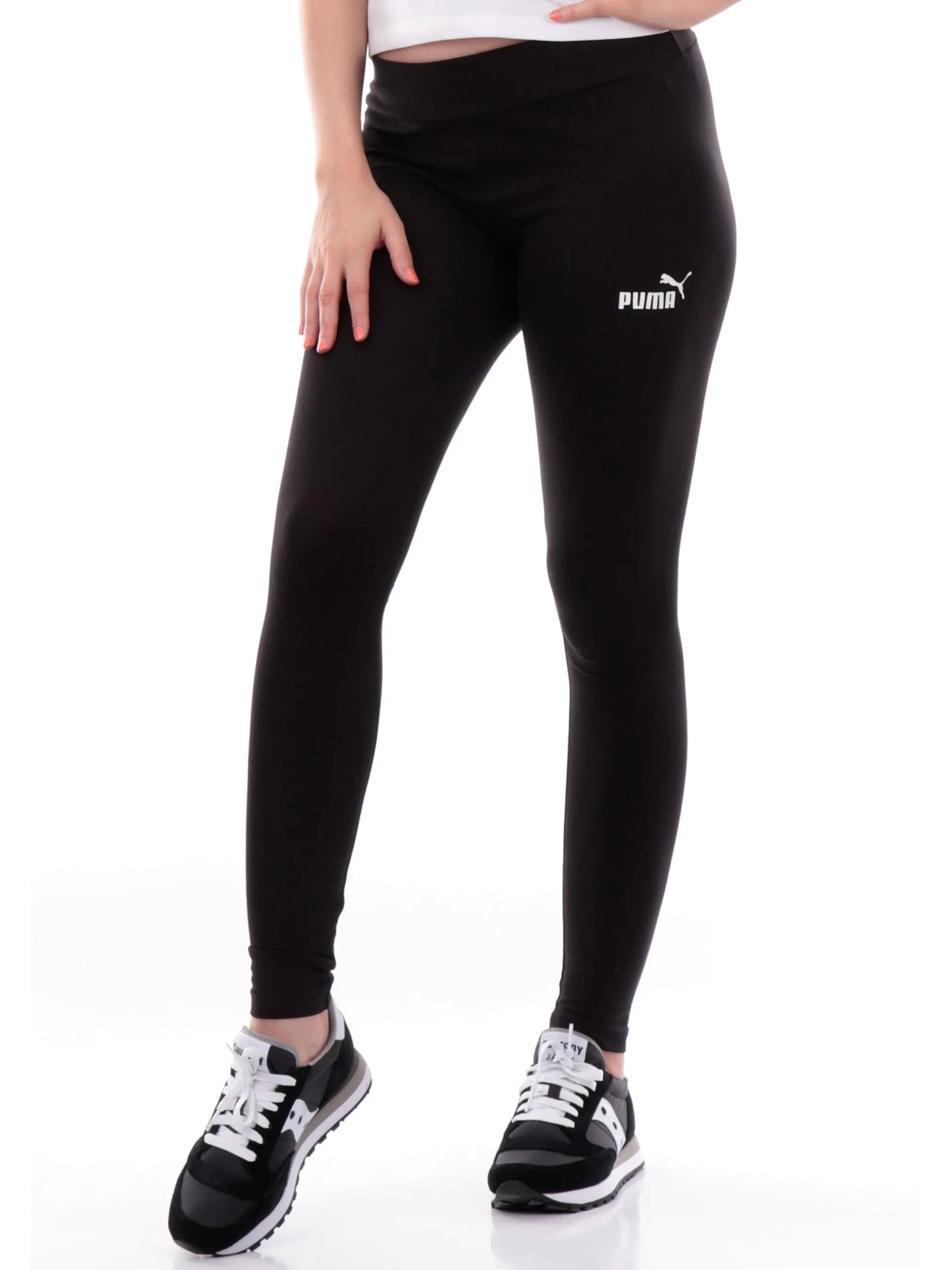 PUMA Leggings*Leggings da donna nero con logo