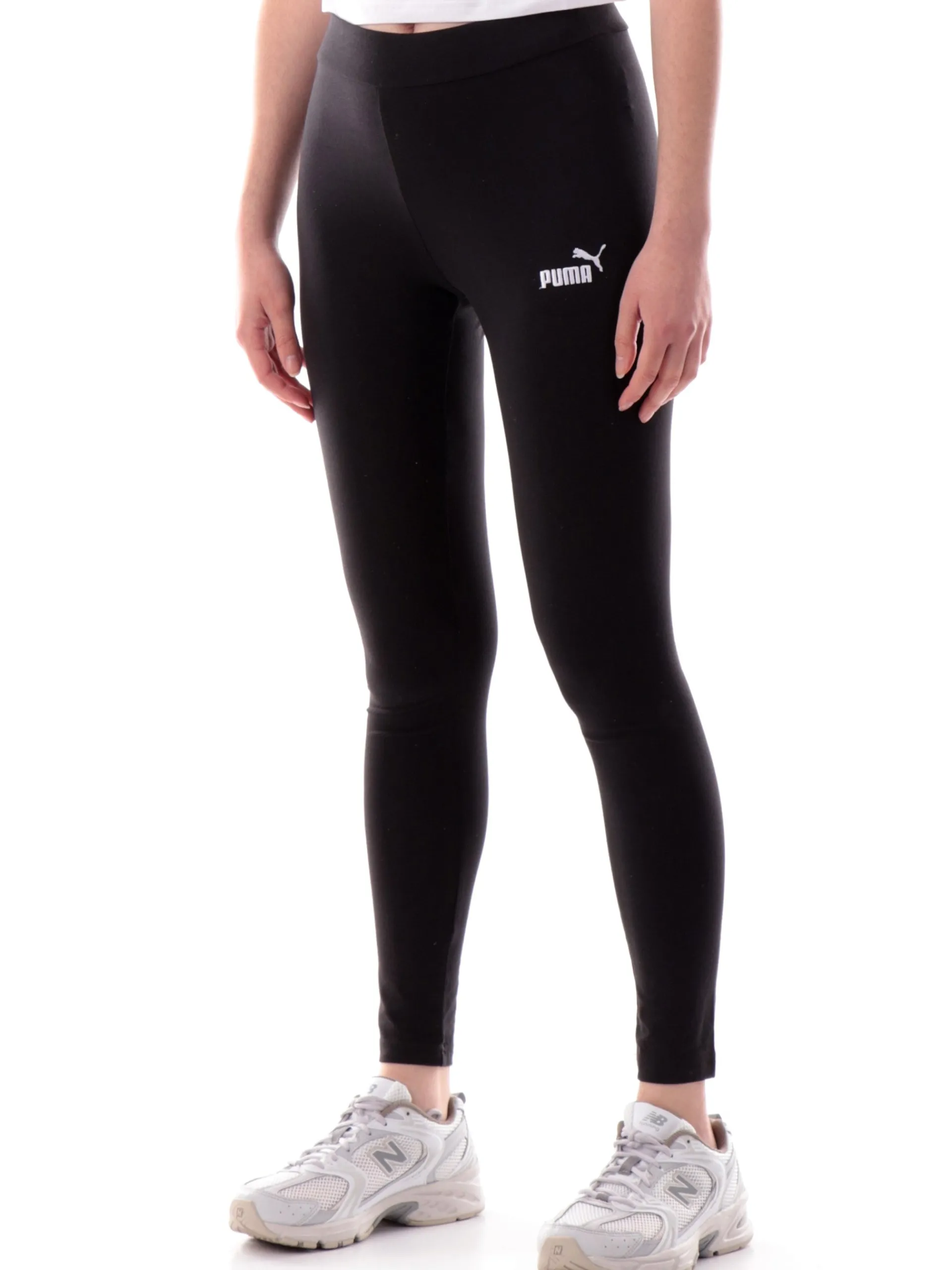 PUMA Leggings*Leggings neri da donna logo ricamato 682422