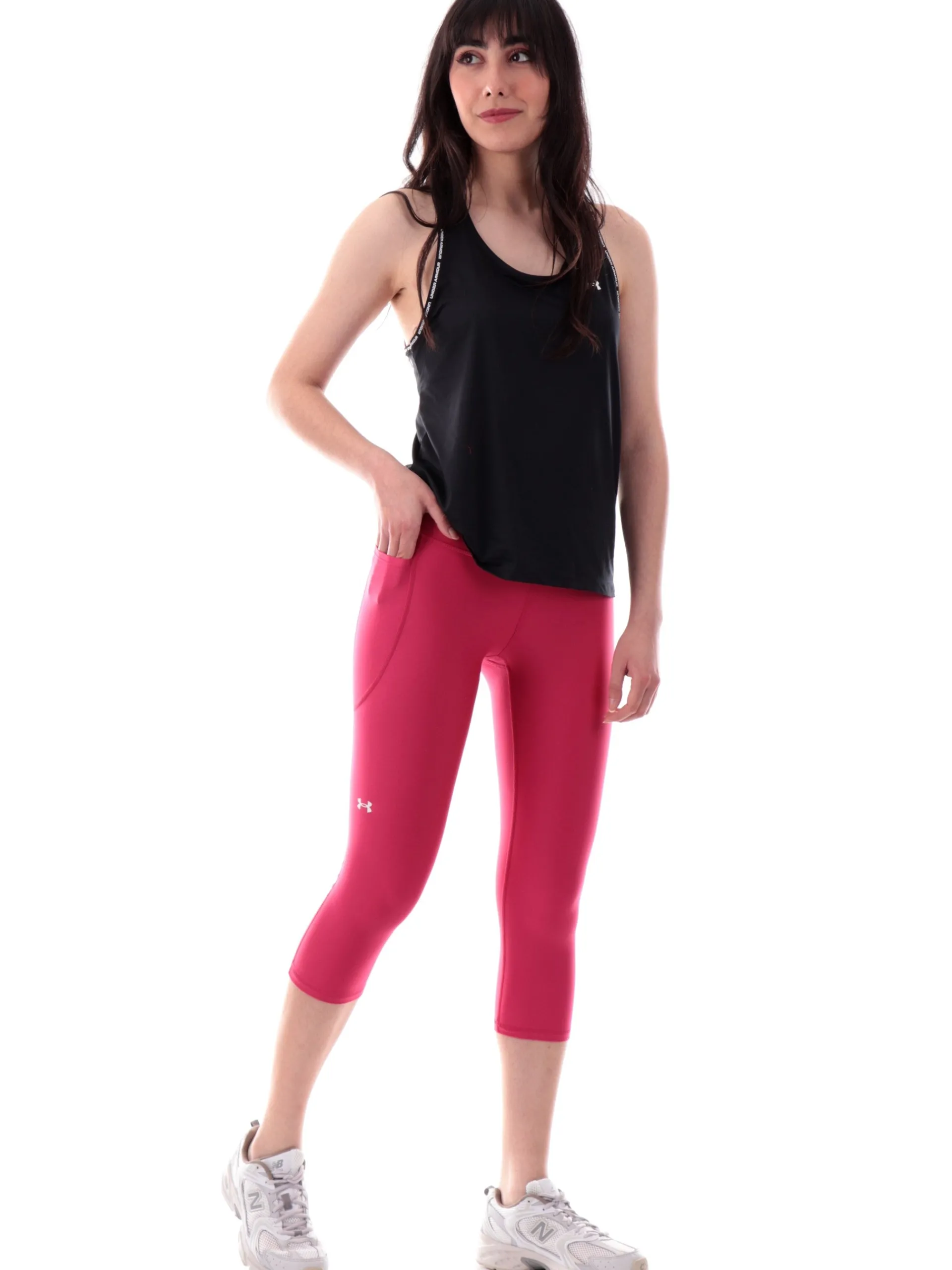 UNDER ARMOUR Leggings*Leggings fucsia da Donna tessuto tecnico Tech Hi Capri 13653340