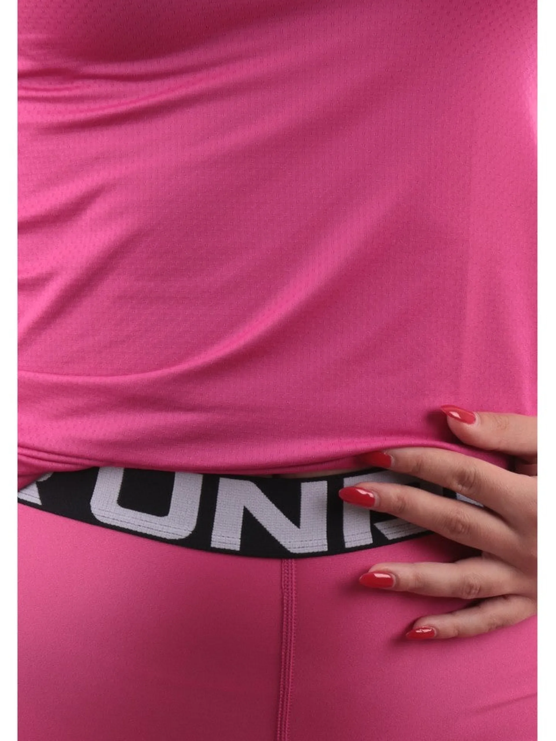 UNDER ARMOUR Leggings*Leggins Fucsia da donna banda scritta logo Authentic 13835590