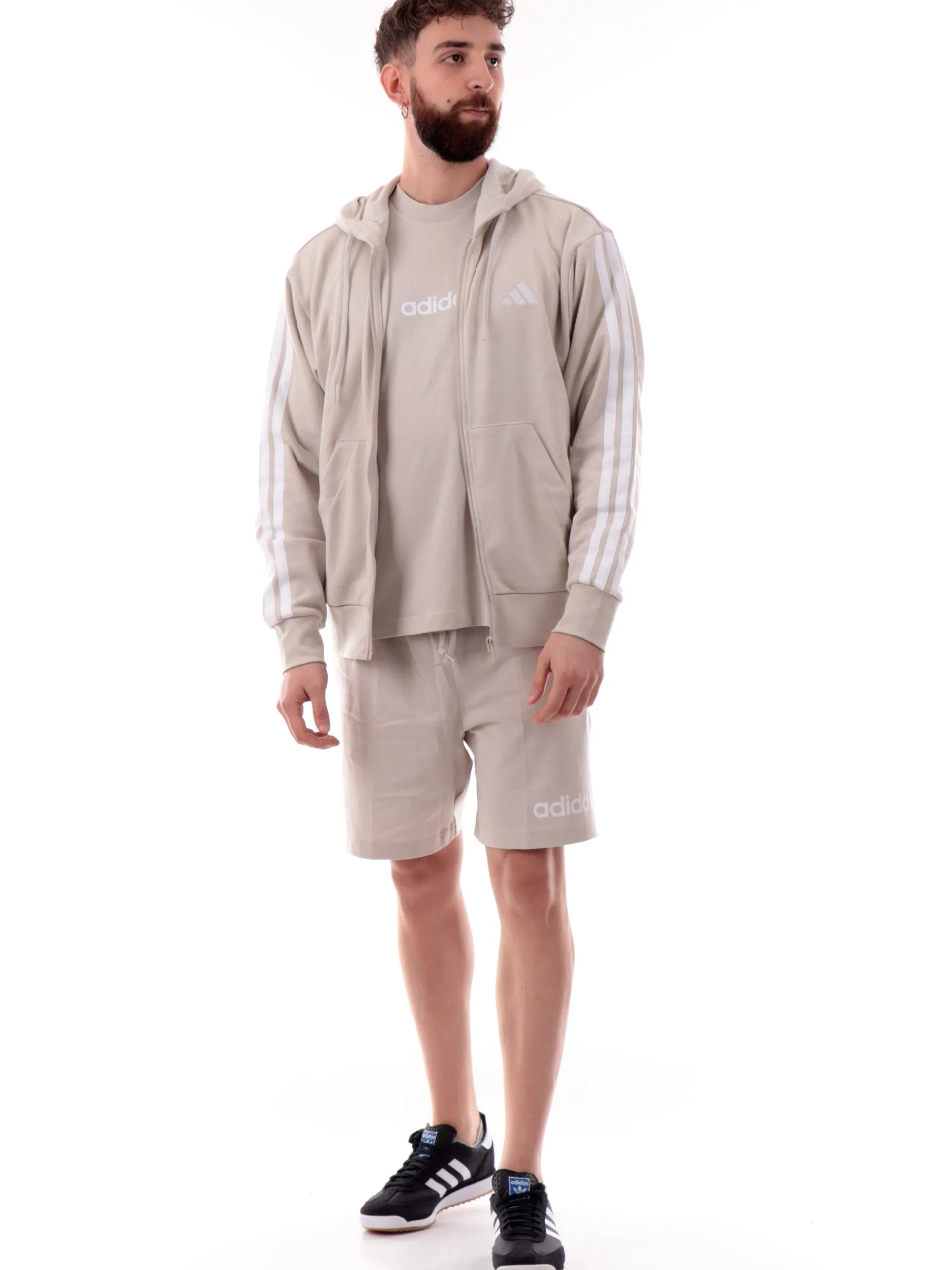 ADIDAS EQUIPMENT T-Shirt*Maglia Adidas beige da uomo logo Adidas bianco JE9007