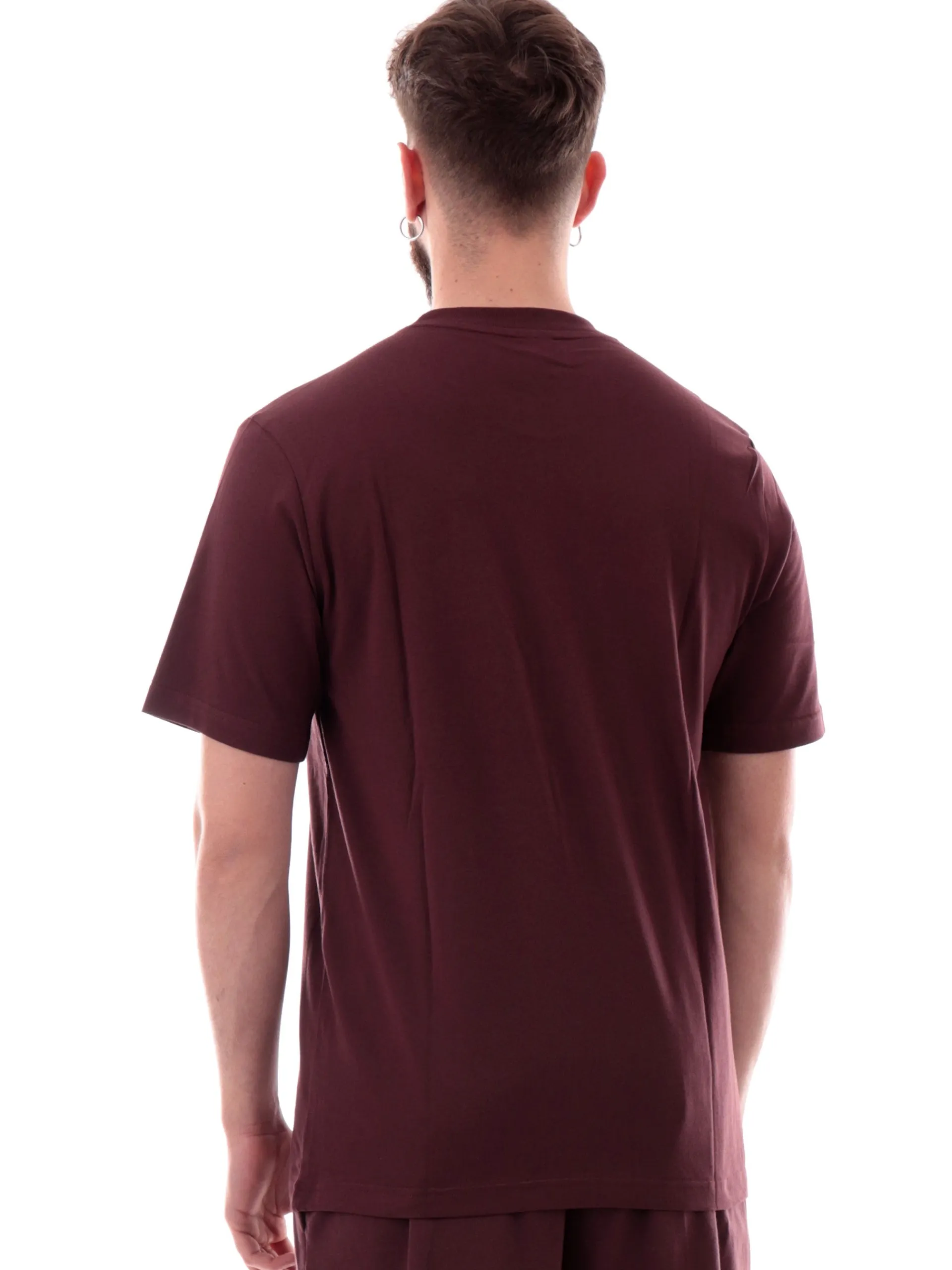 ADIDAS EQUIPMENT T-Shirt*Maglia Adidas bordeaux girocollo da uomo logo Adidas stampato JE8998