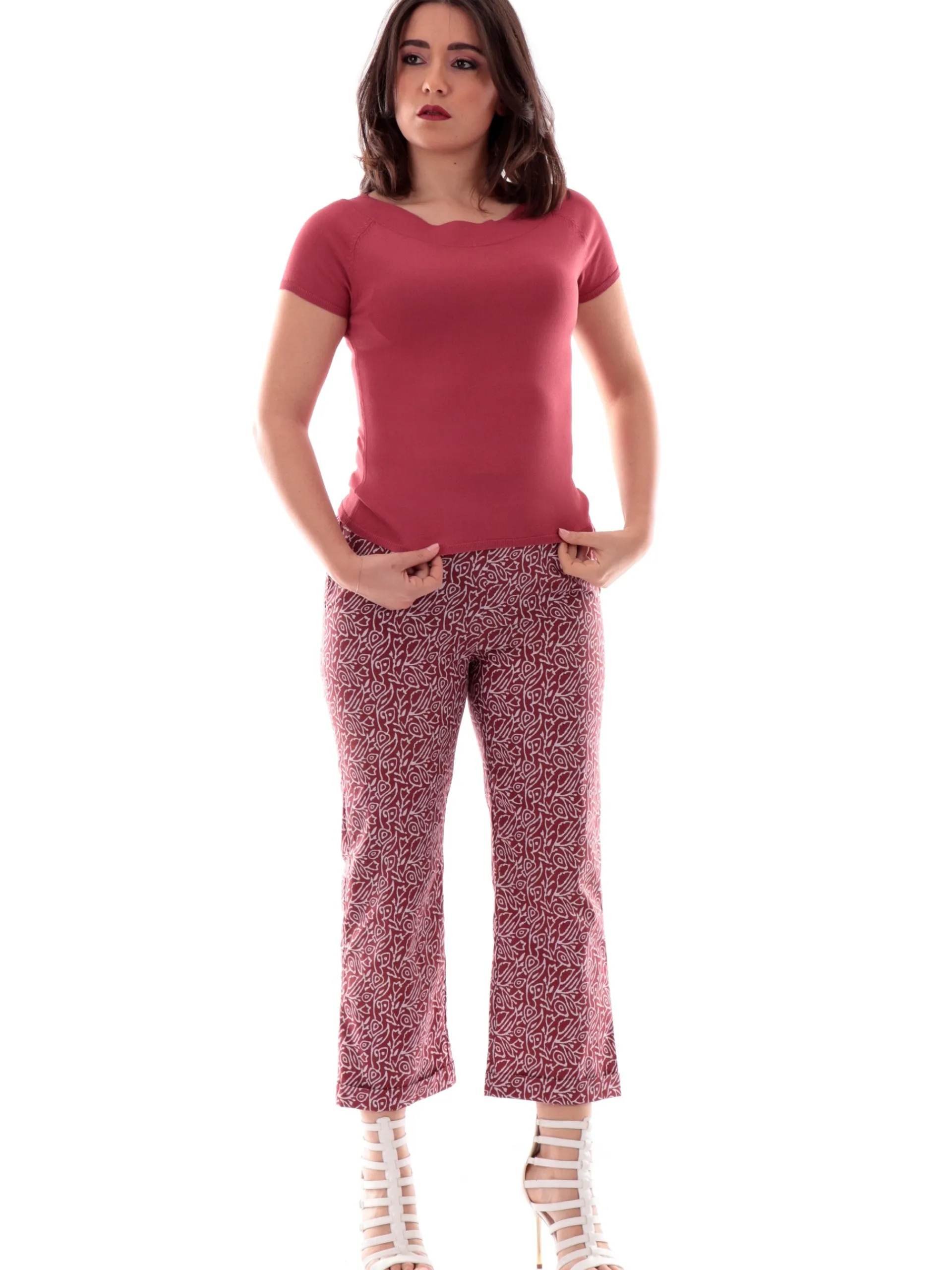 ANIS Maglie*Maglia fucsia maniche aletta da donna Shiffer 251W6022