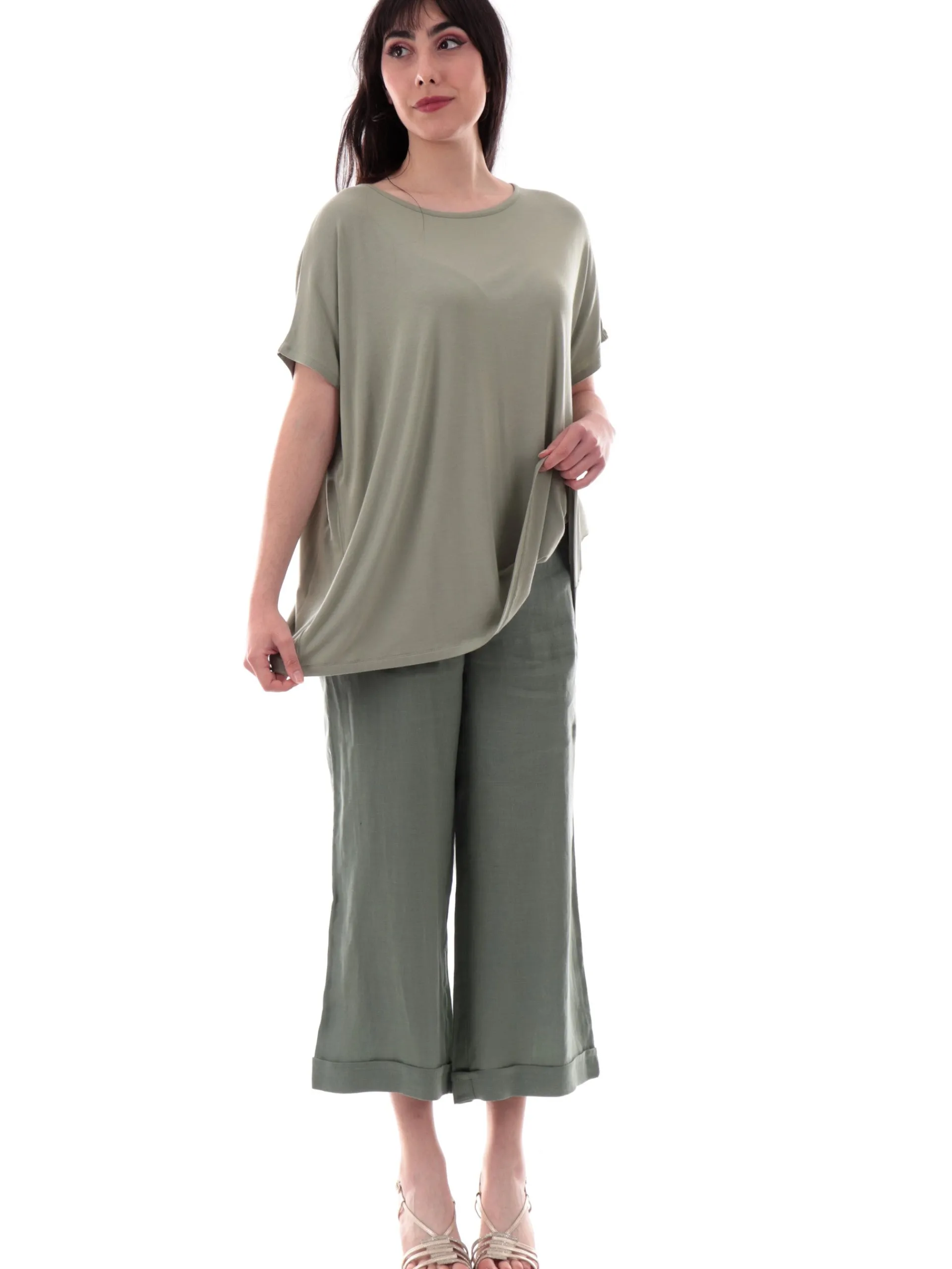 ANIS Maglie*Maglia verde militare 251W1346334