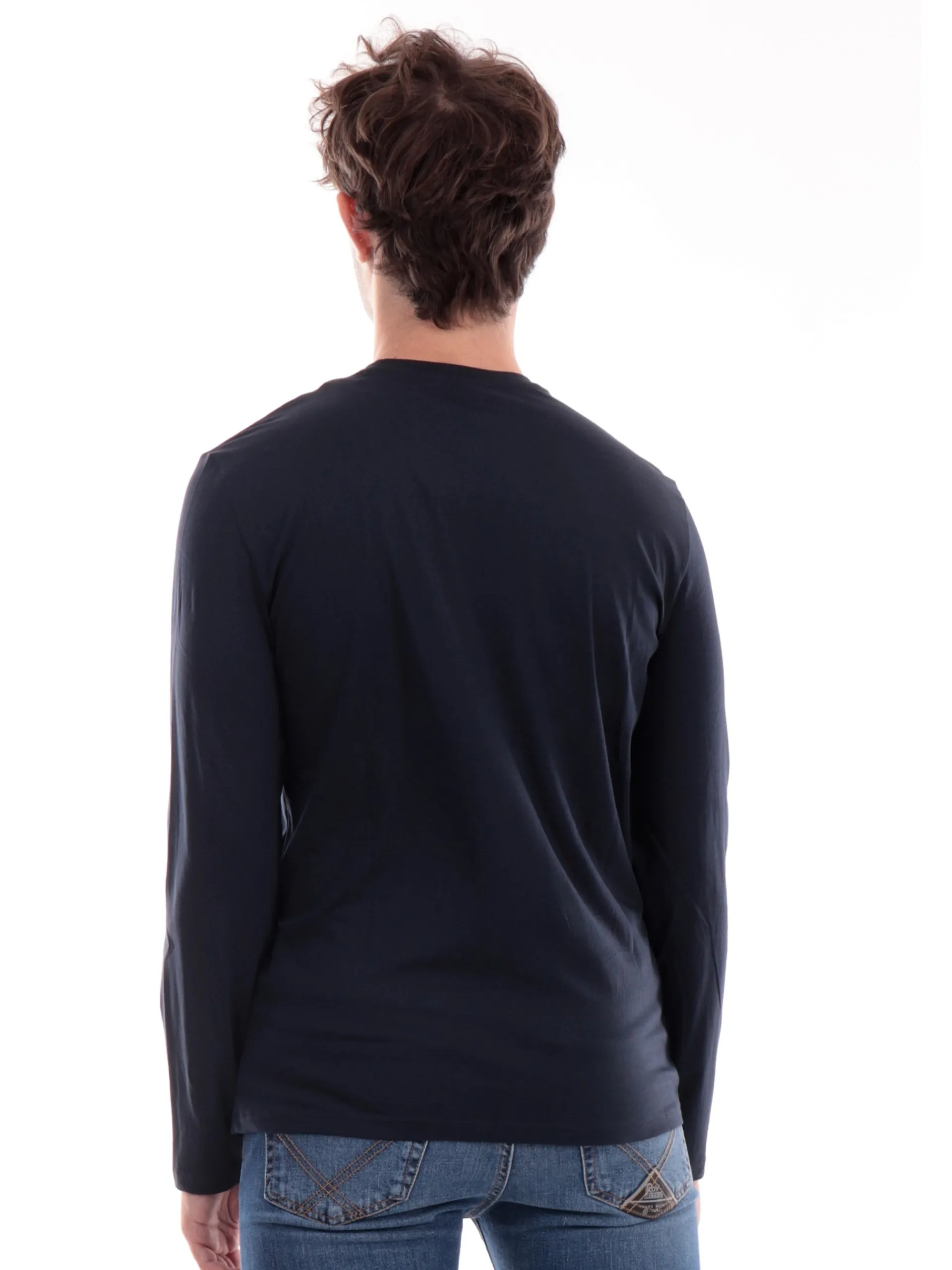 ARMANI EXCHANGE T-Shirt*Maglia blu da uomo 8NZM77ZJA5Z