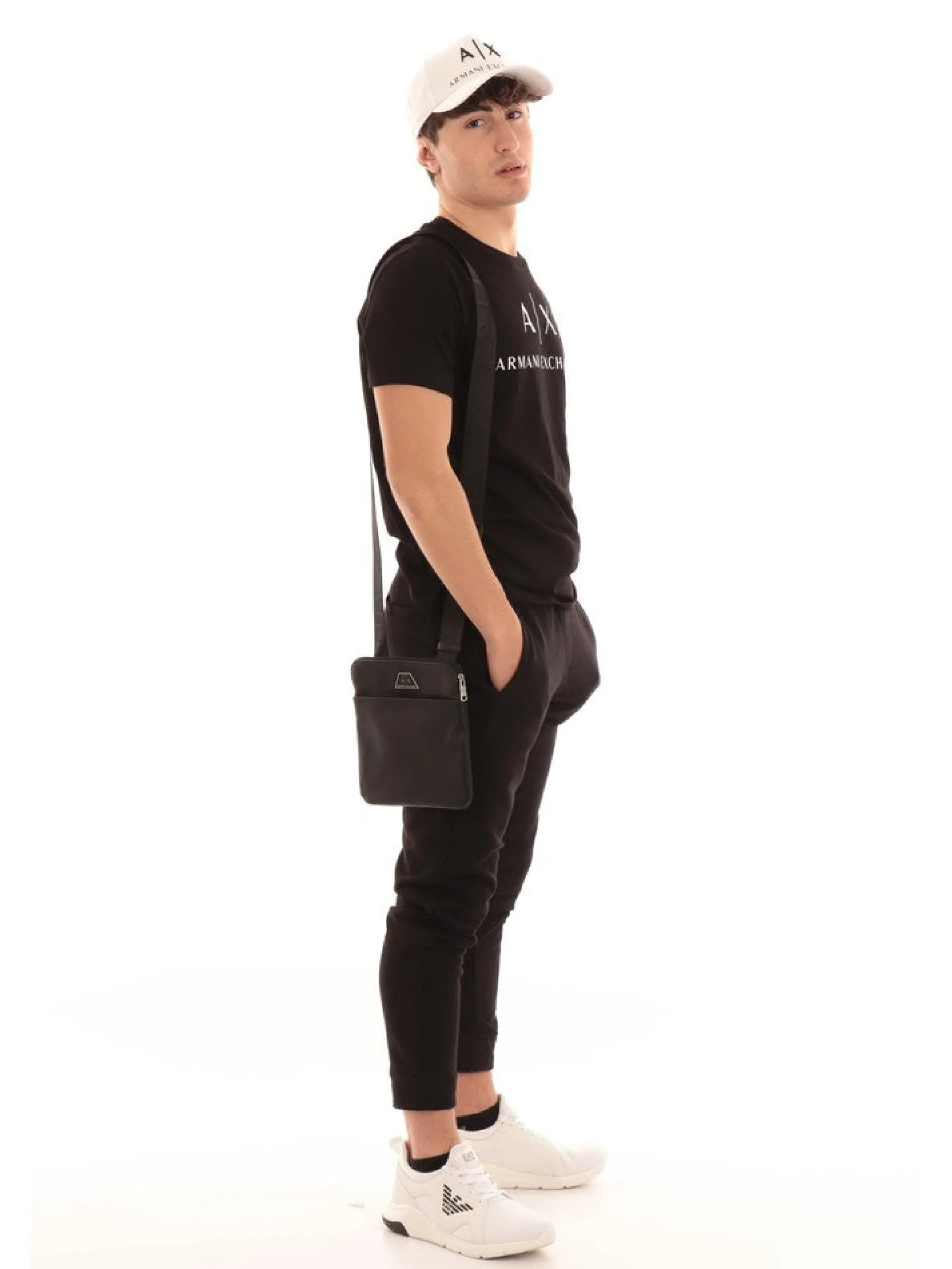 ARMANI EXCHANGE T-Shirt*Maglia nera da uomo 8NZTCJZ8H4Z
