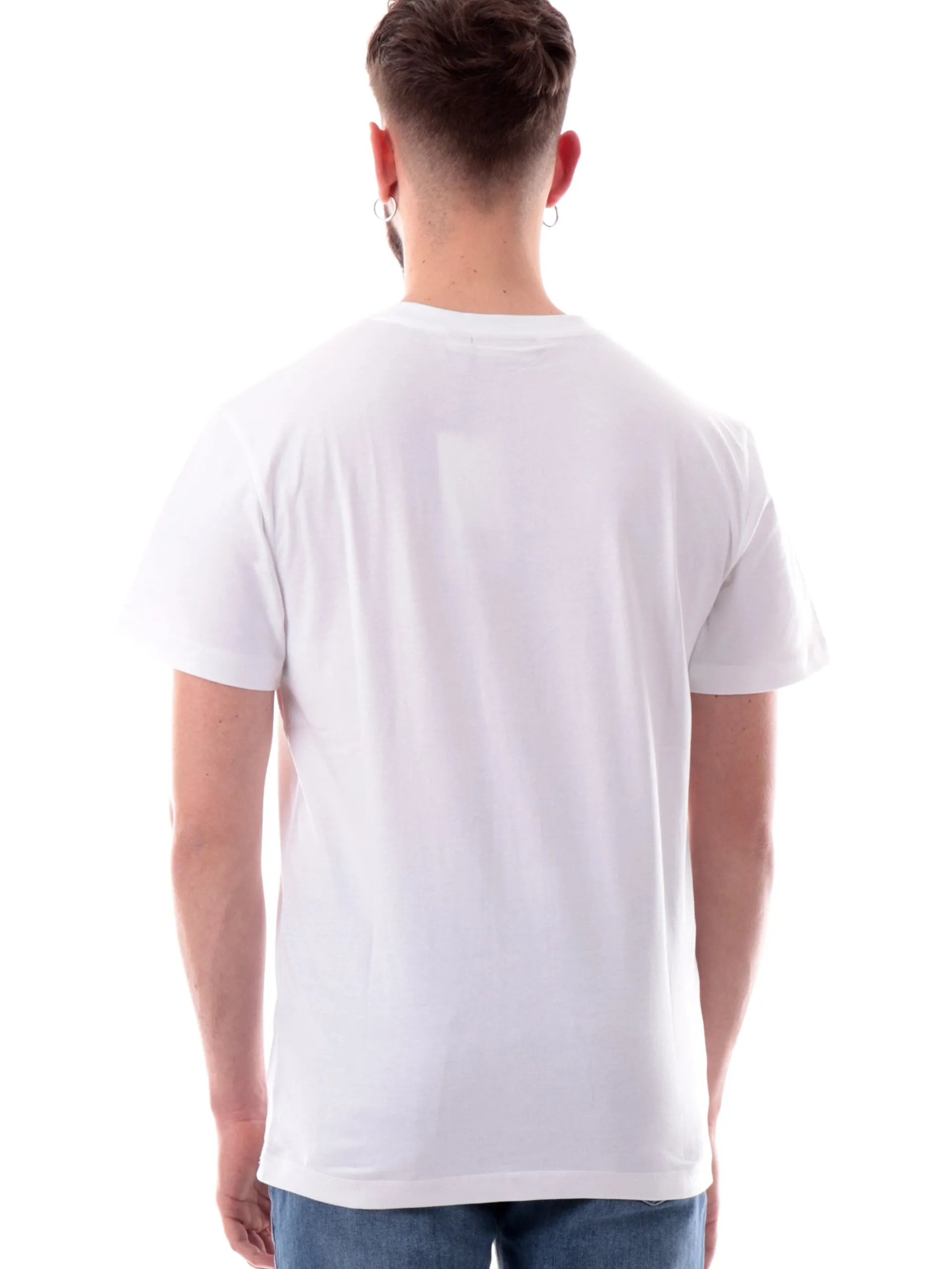 CALVIN KLEIN T-Shirt*Maglia bianca da uomo logo ricamato J30J325649