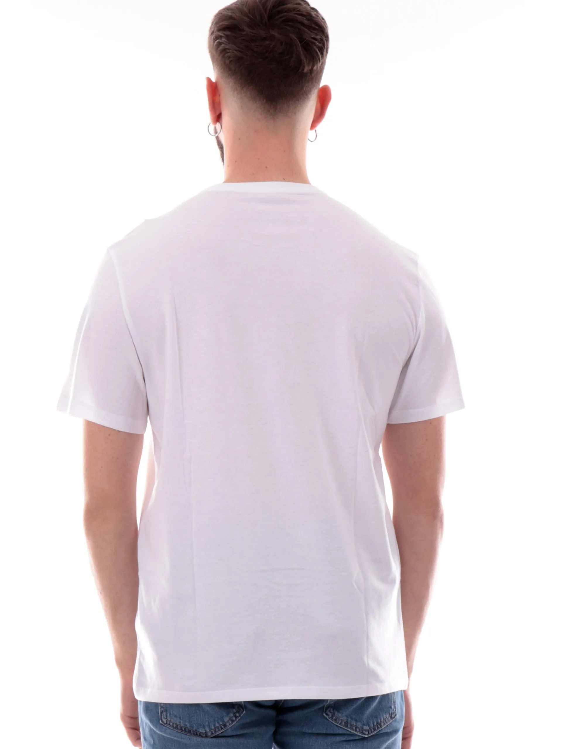 CALVIN KLEIN T-Shirt*Maglia bianca da uomo maxi logo Hero 30S LV040EM286