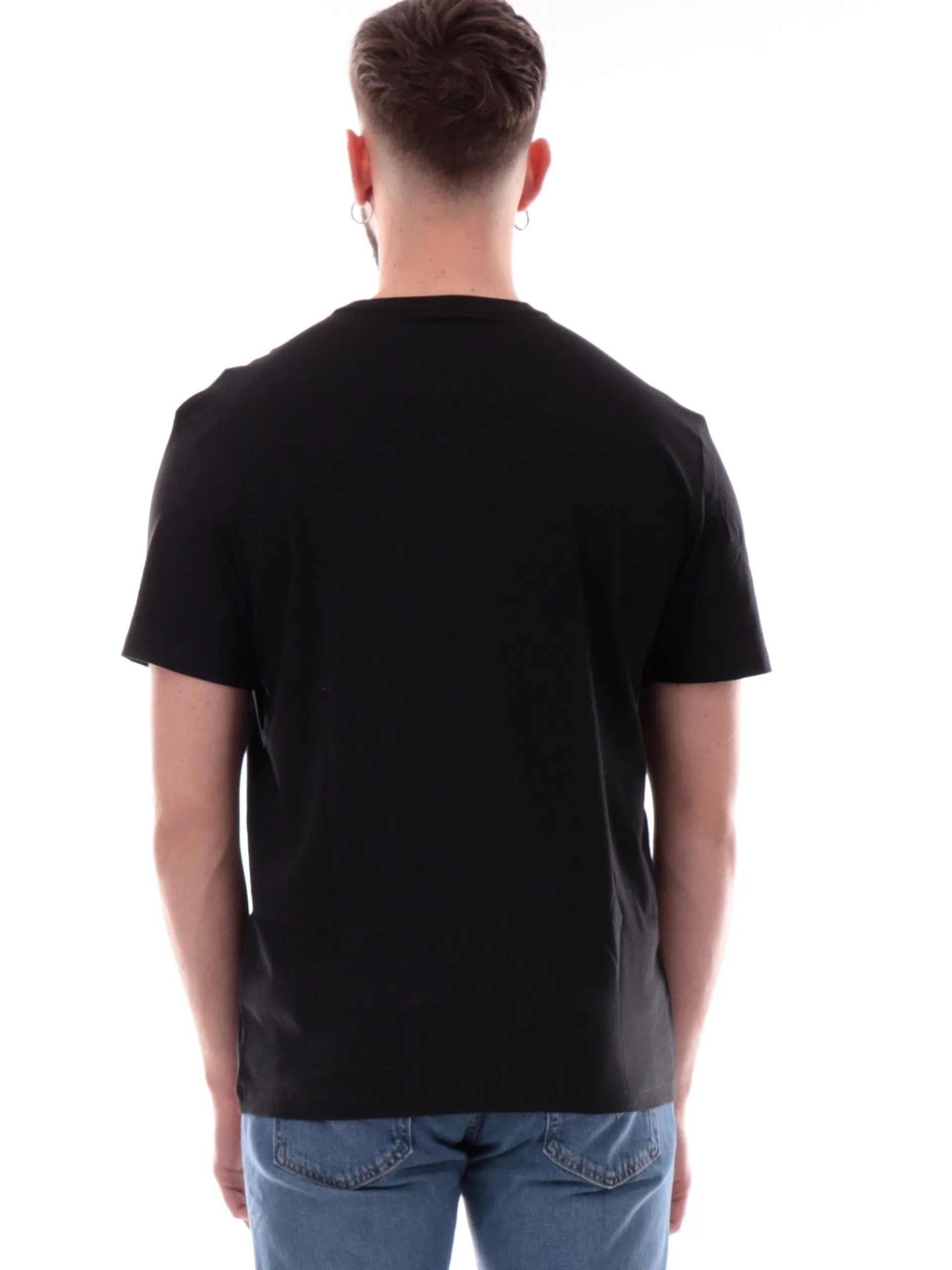 CALVIN KLEIN T-Shirt*Maglia nera da uomo maxi logo Hero 30S LV040EM286