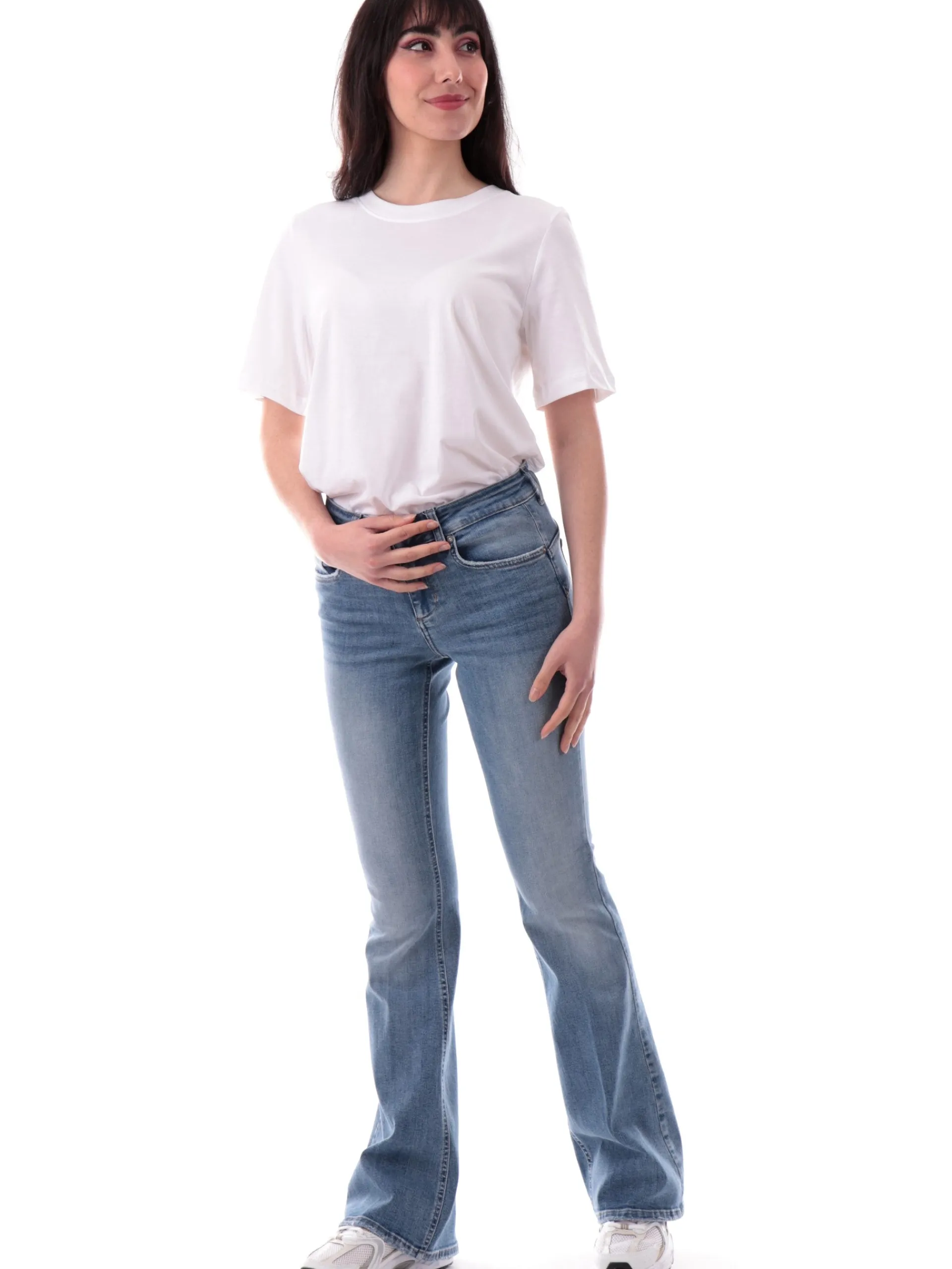 COLMAR T-Shirt*Maglia bianca da donna comfort fit 86586SH01
