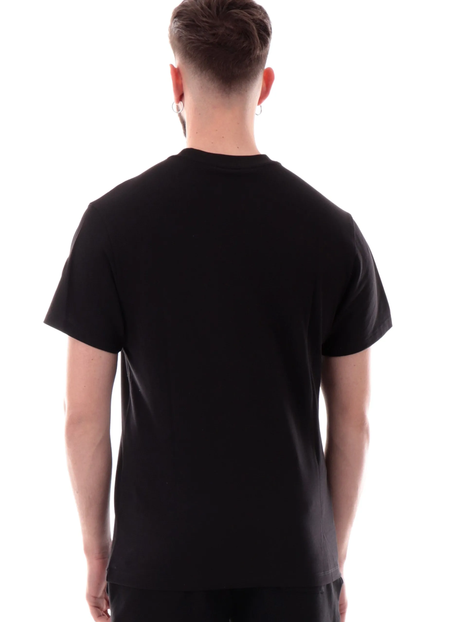 COLMAR T-Shirt*Maglia nera girocollo da uomo con patch gommato 75207XH