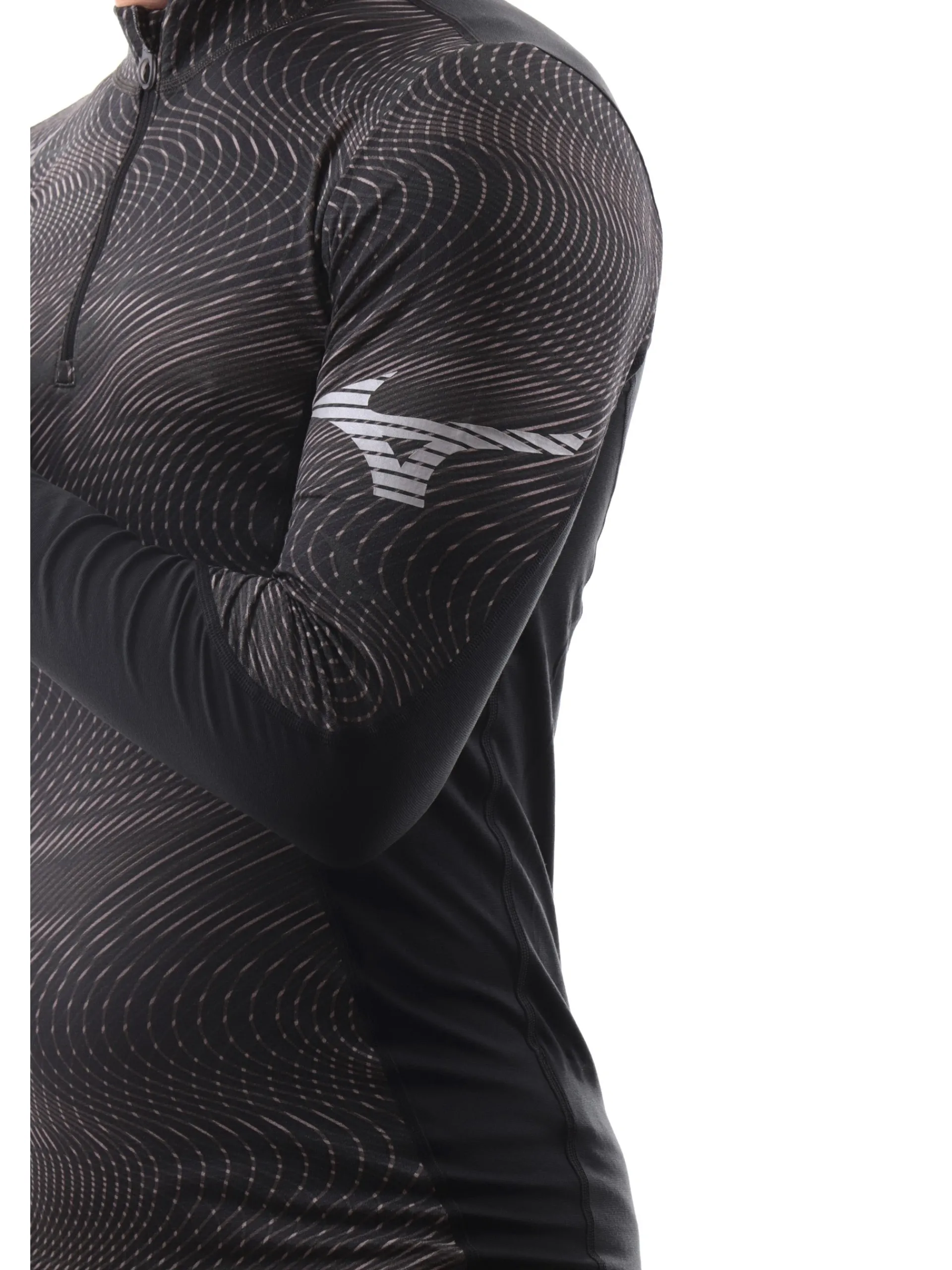MIZUNO Abbigliamento*Maglia da neve nera da uomo Bt Virtual Body G3 H/Z Shirt A2GA1501
