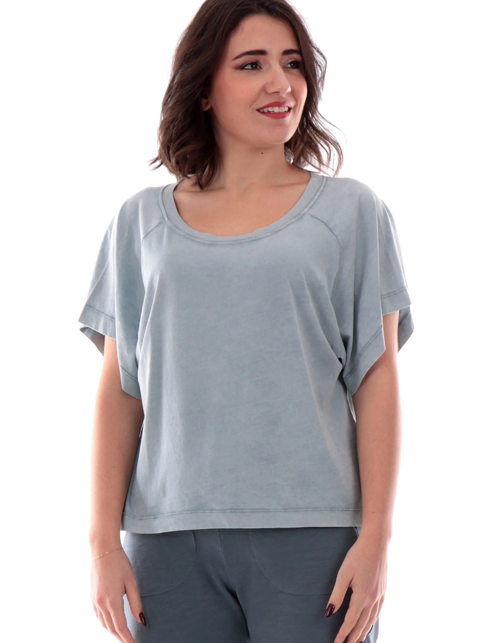 DEHA T-Shirt*Maglia azzurra da donna Fade over D2240137627