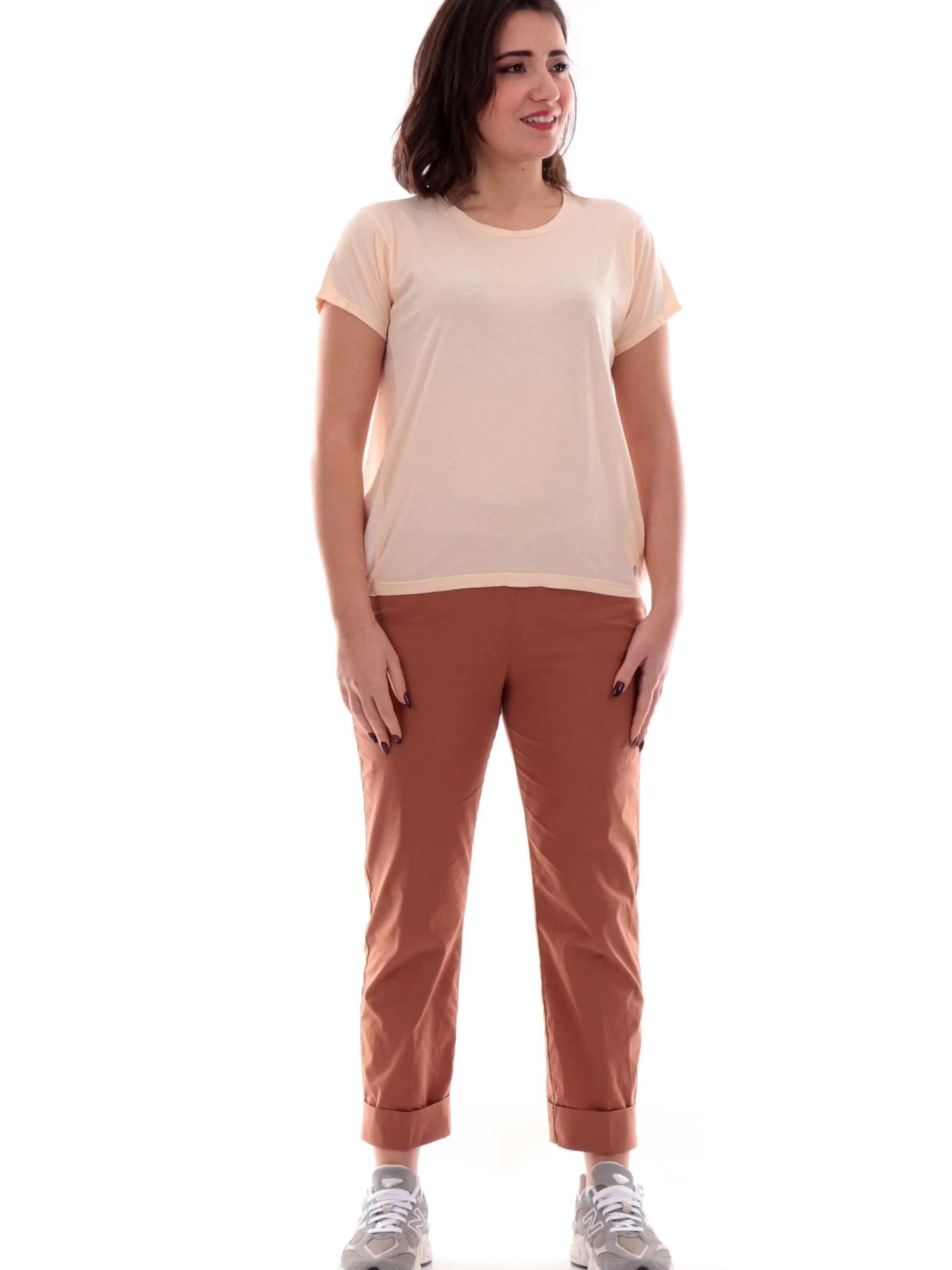 DEHA Maglie*Maglia rosa da donna doppio tessuto D2217237303